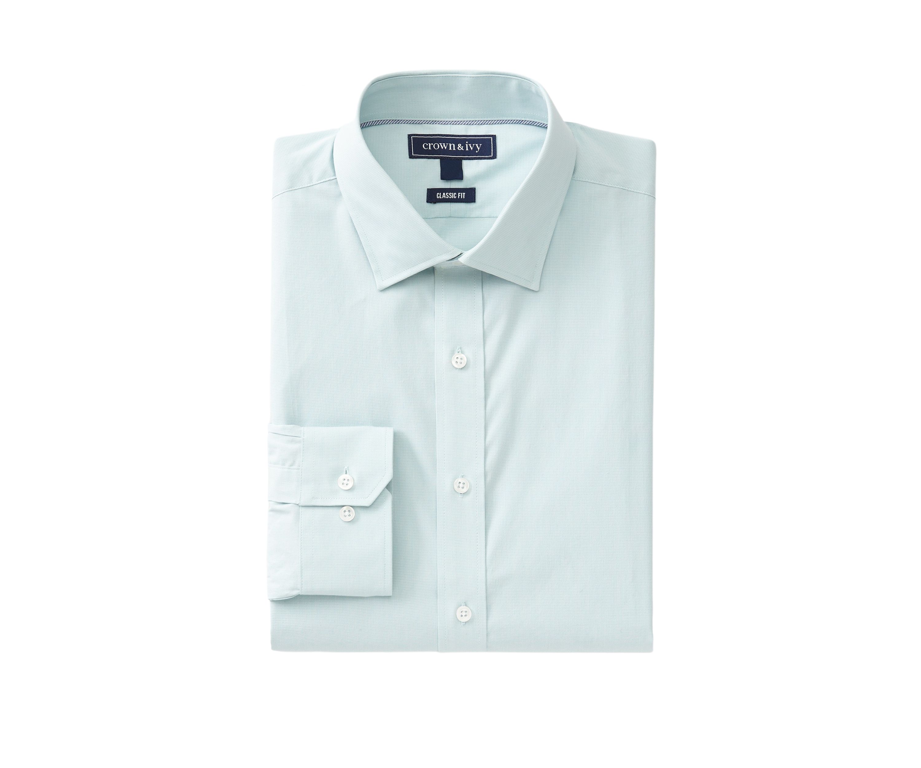 Soft Green Textured Button Down Shirt