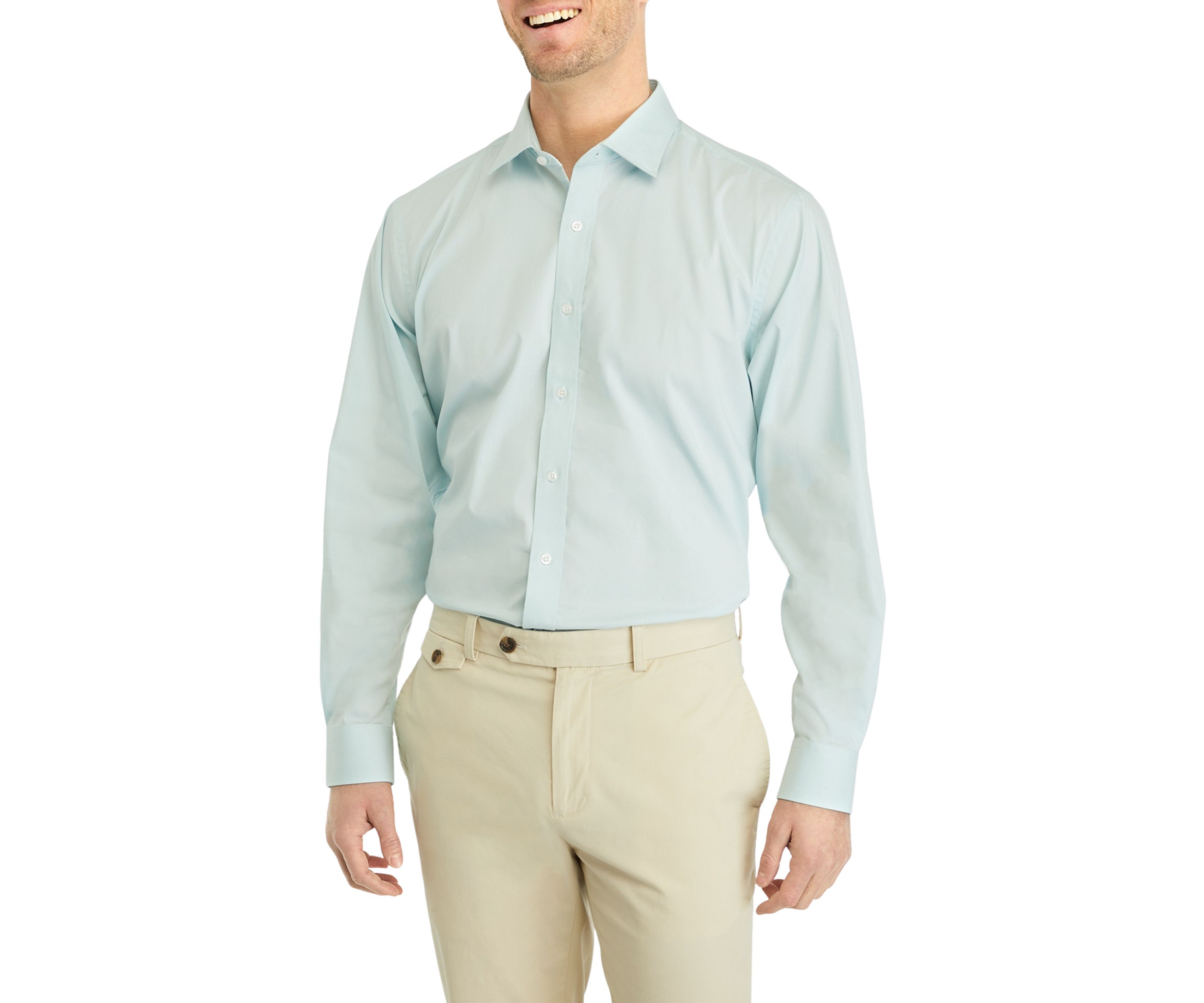 Soft Green Textured Button Down Shirt
