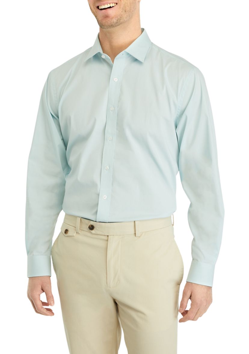 Soft Green Textured Button Down Shirt
