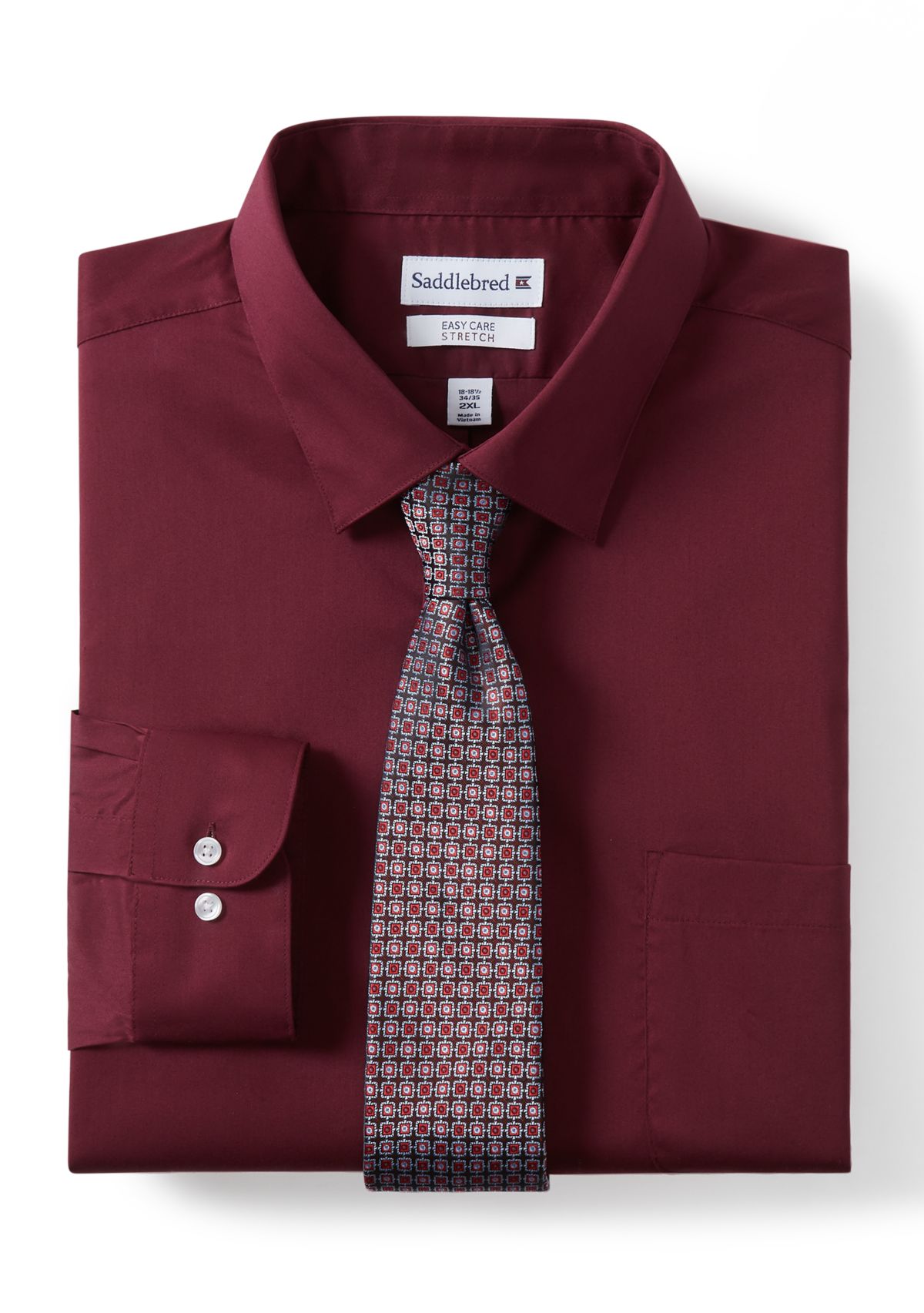 Big & Tall Fashion Shirt and Tie Box Set