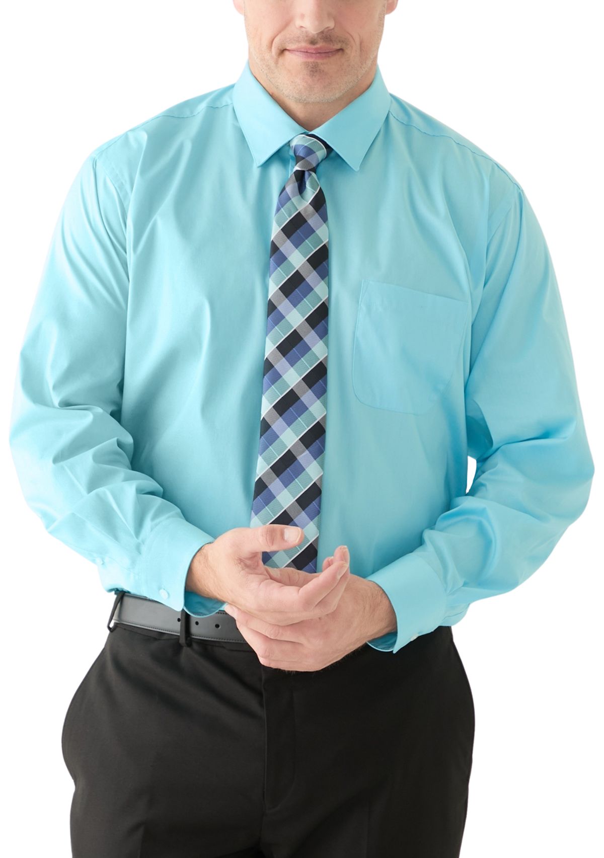 Mens Big Fashion Shirt and Tie Box Set