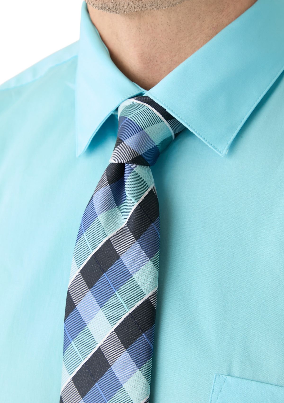 Mens Big Fashion Shirt and Tie Box Set