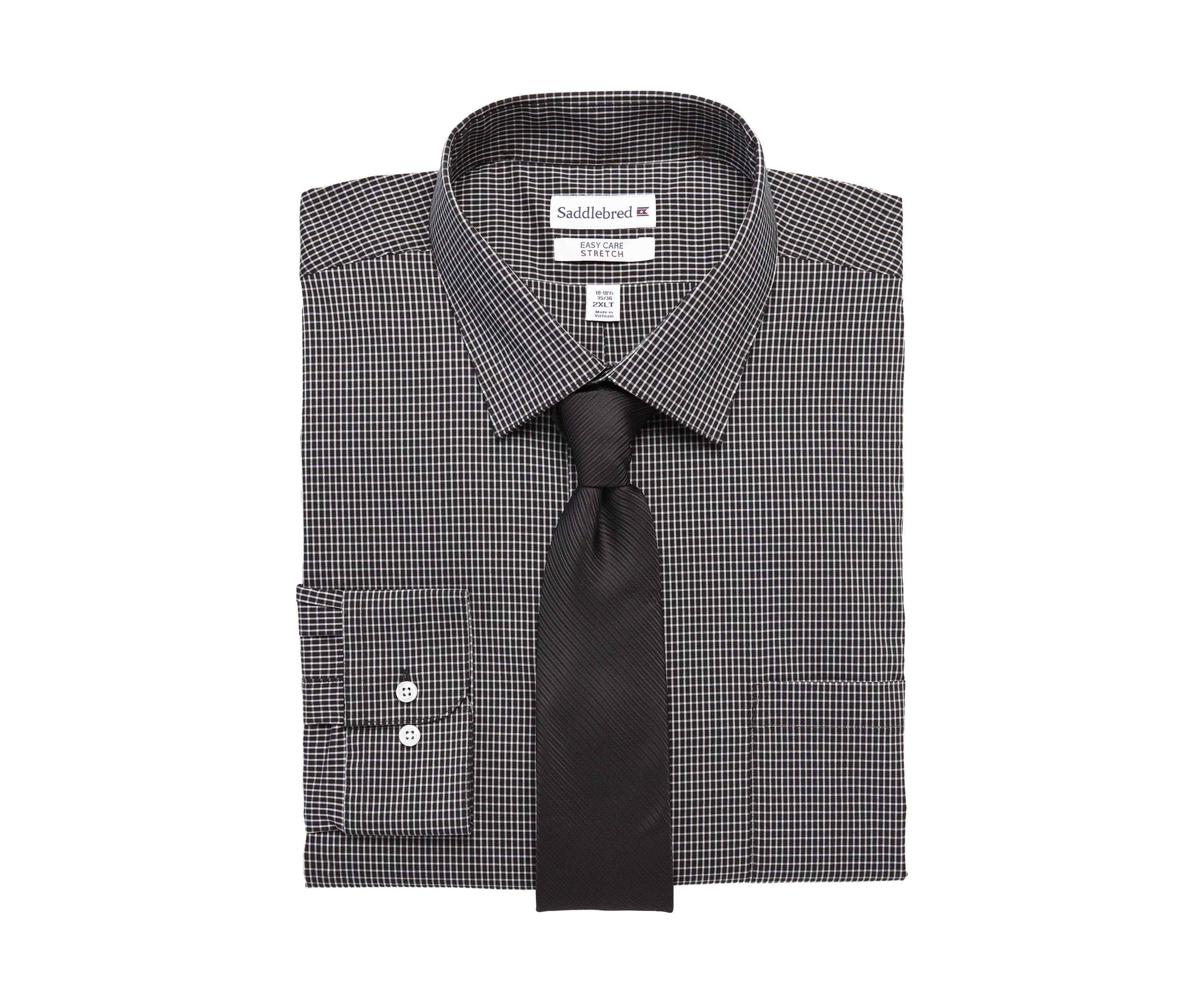 Mens Big Shirt and Tie Set