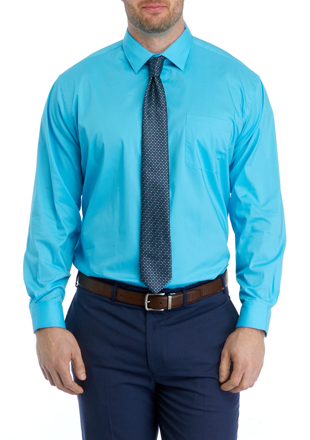 Mens Big Shirt and Tie Set