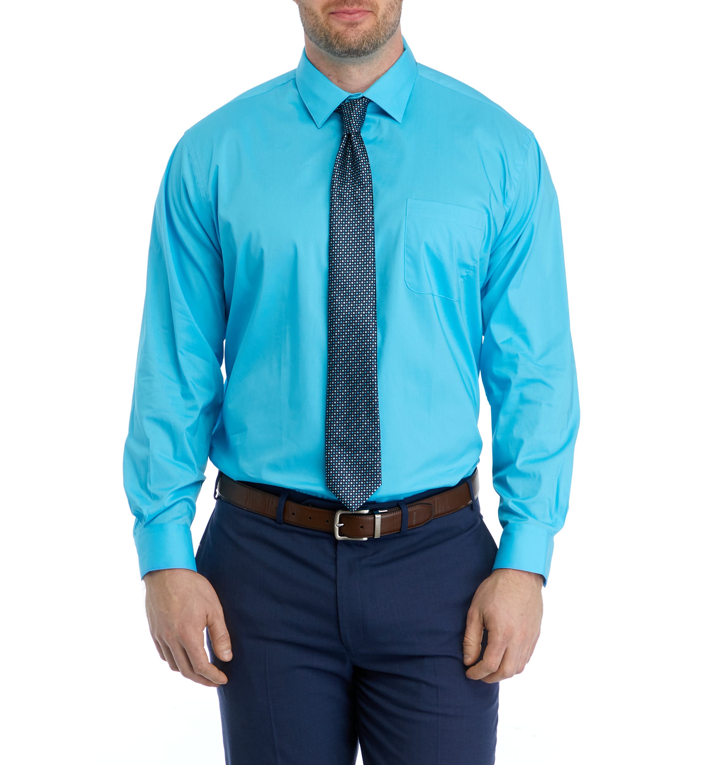 Mens Big Shirt and Tie Set
