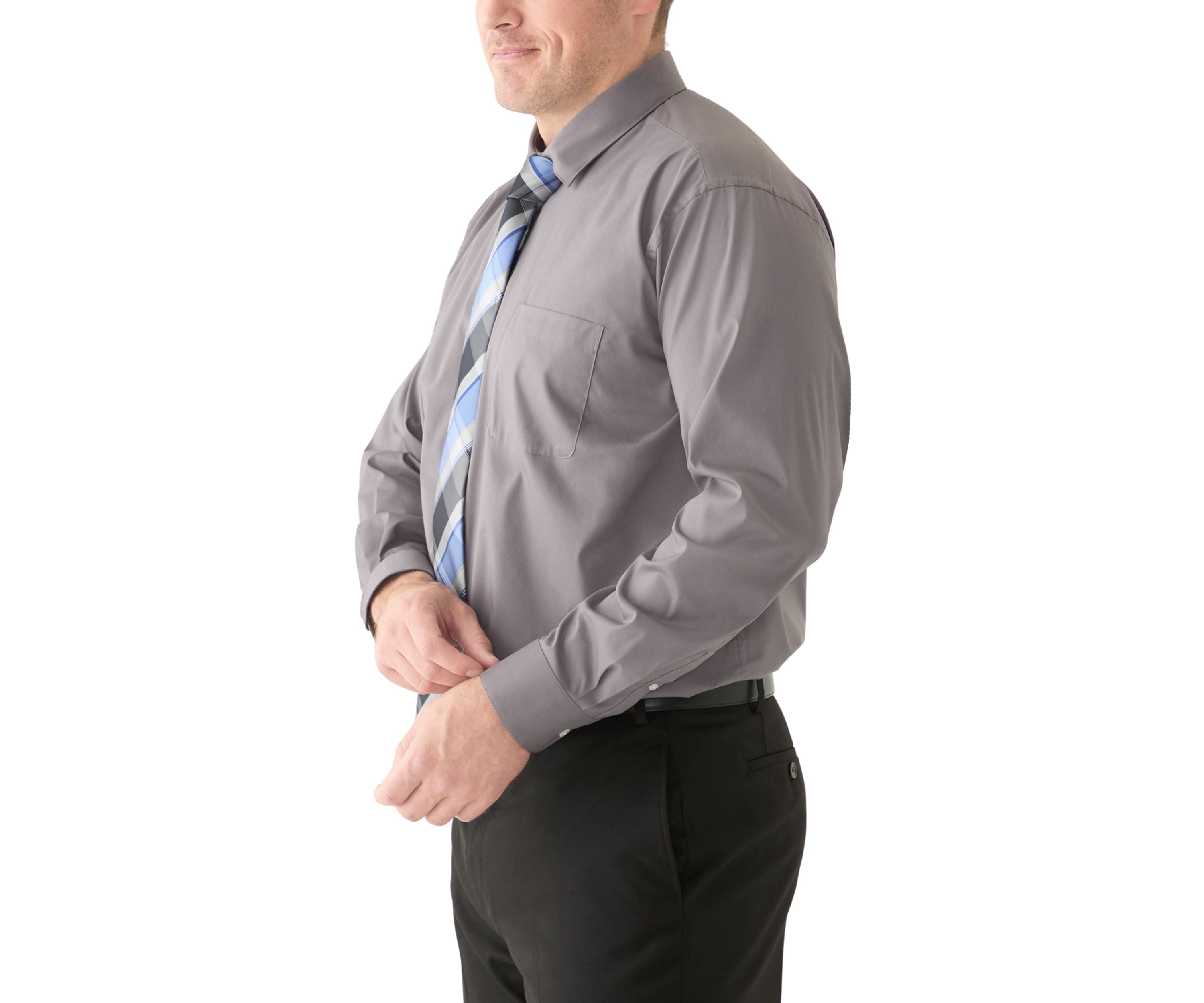 Big & Tall Dress Shirt and Tie Set