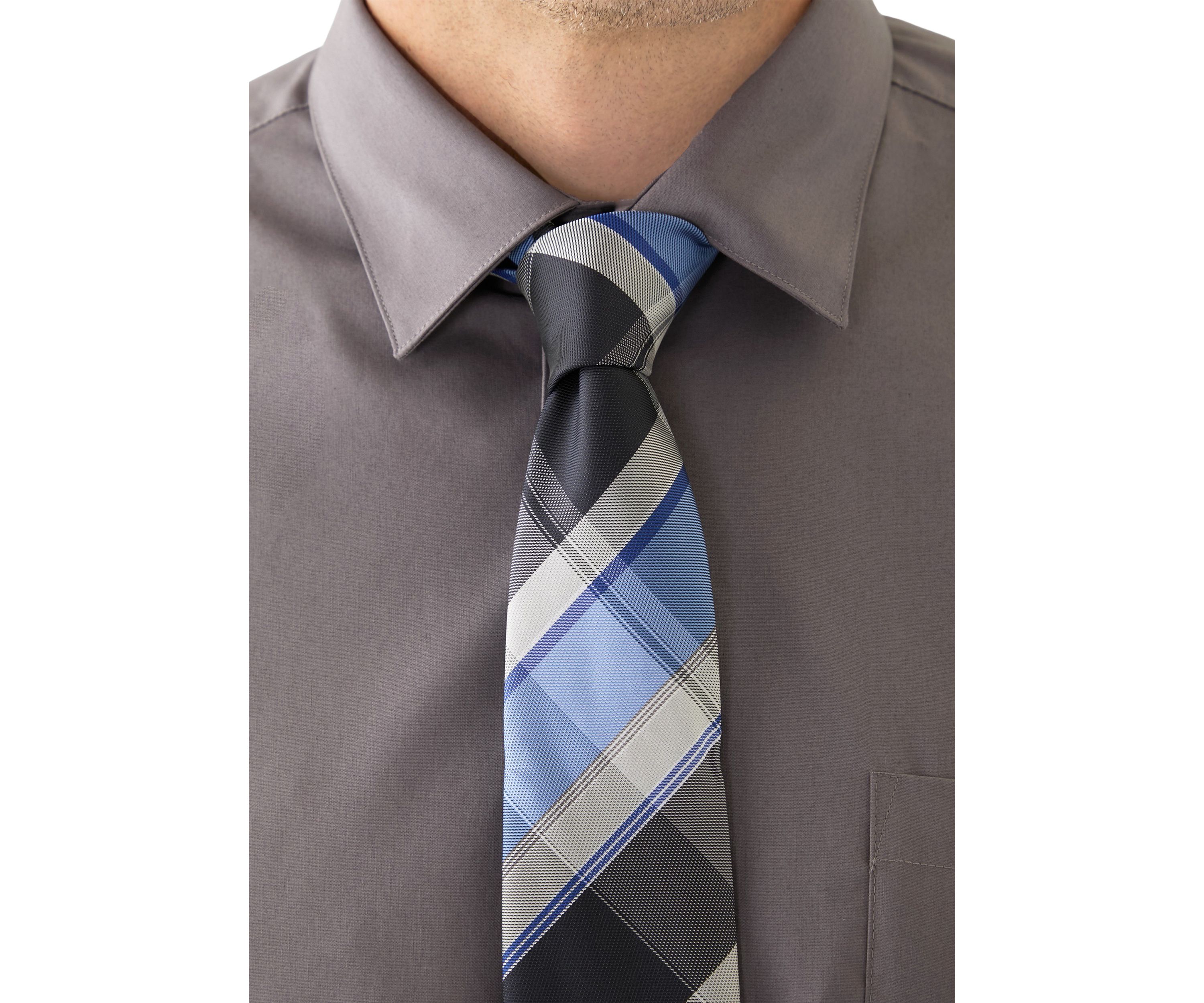 Big & Tall Dress Shirt and Tie Set