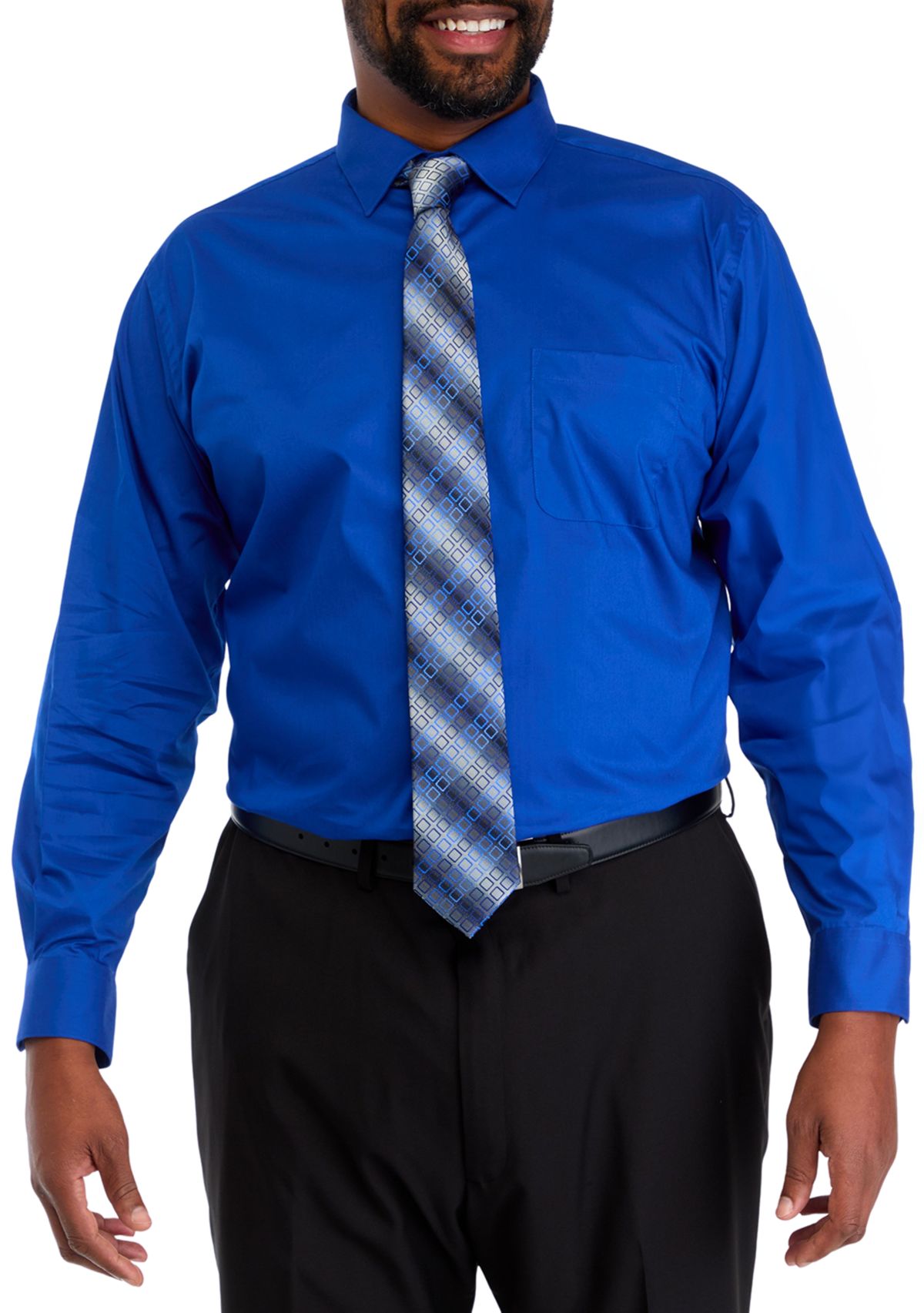 Big & Tall Fashion Shirt and Tie Box Set