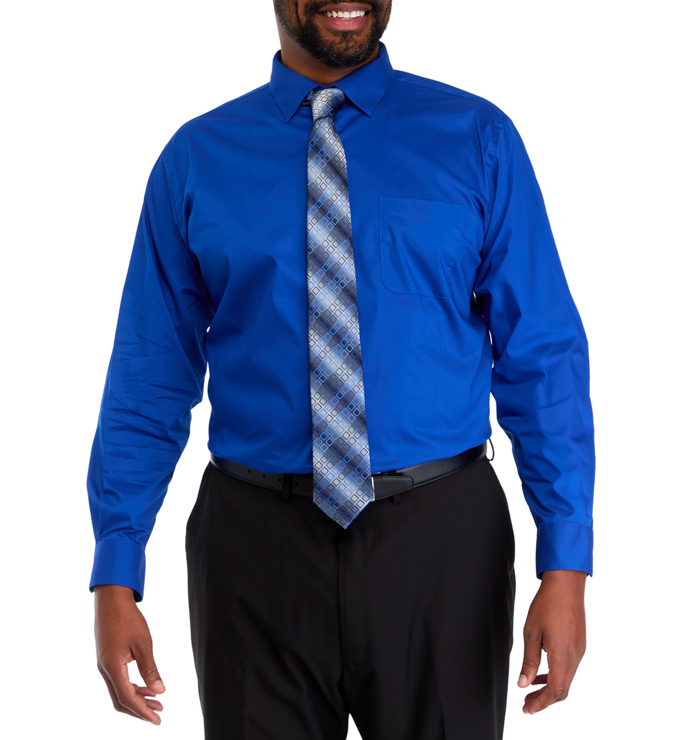 Mens Big Fashion Shirt and Tie Box Set