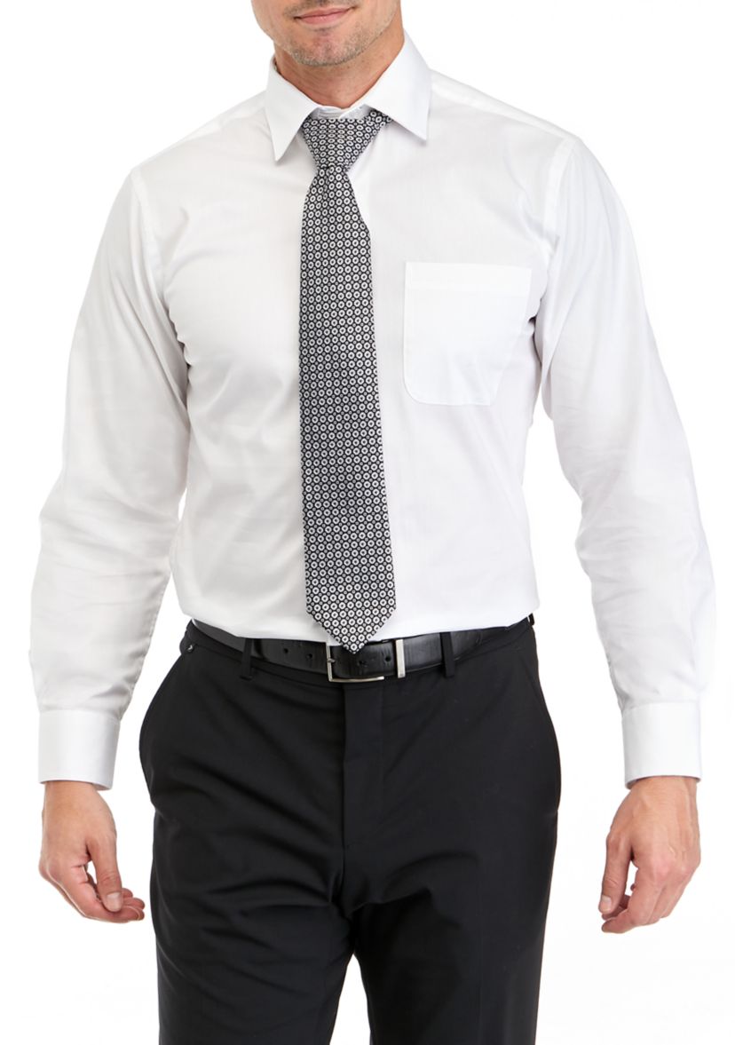 Stretch Dress Shirt and Tie Set 