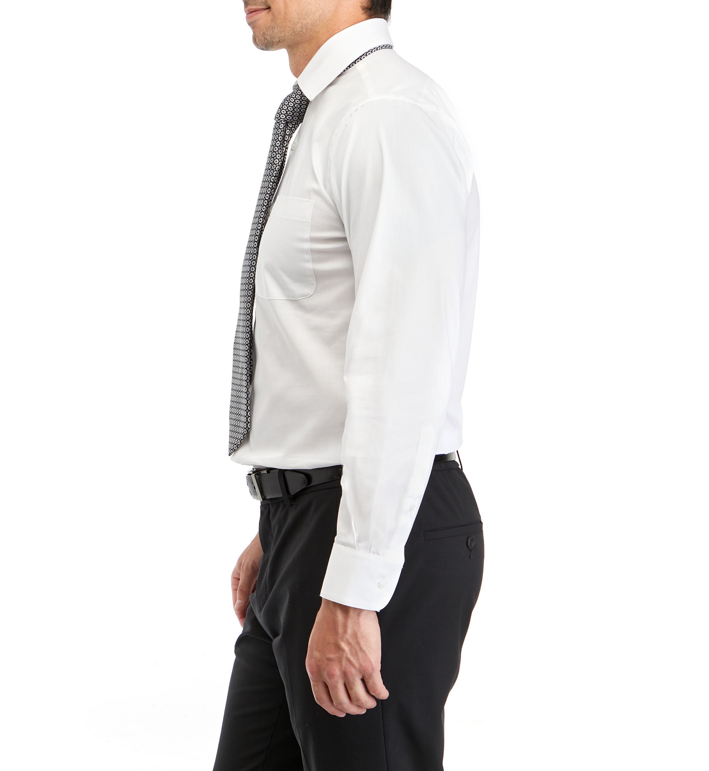 Stretch Dress Shirt and Tie Set 