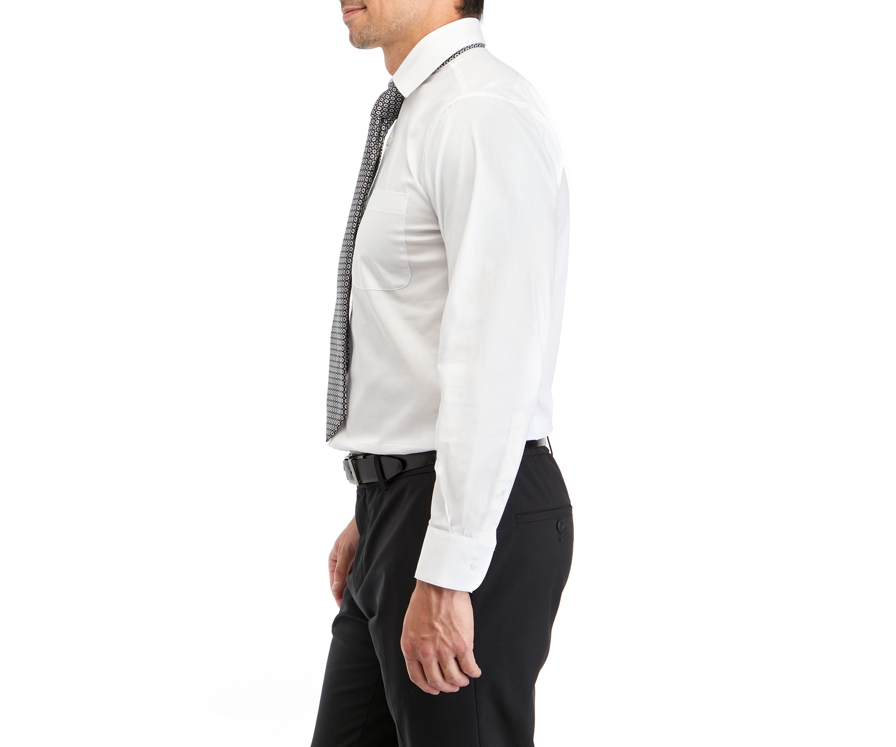 Stretch Dress Shirt and Tie Set 