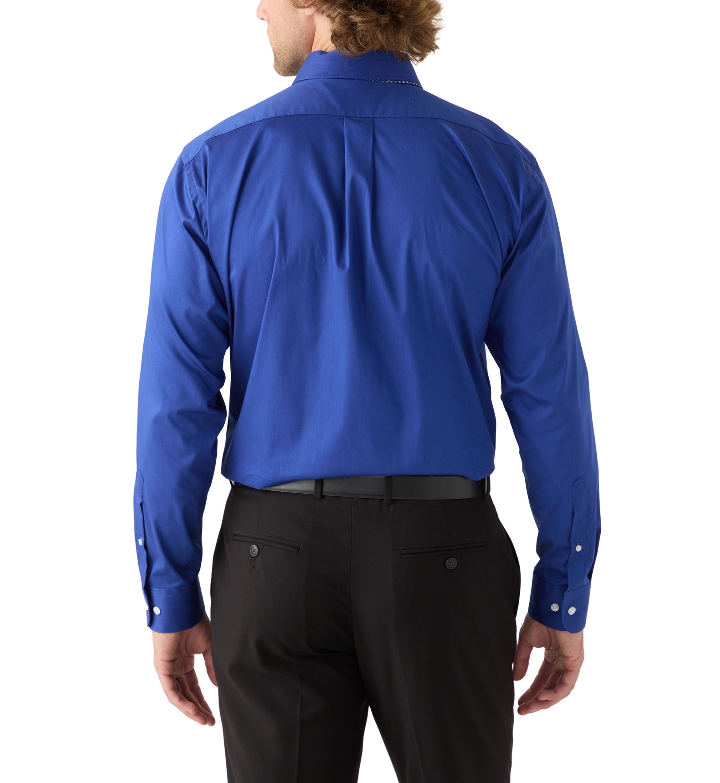 Mens Royal Blue Dress Shirt