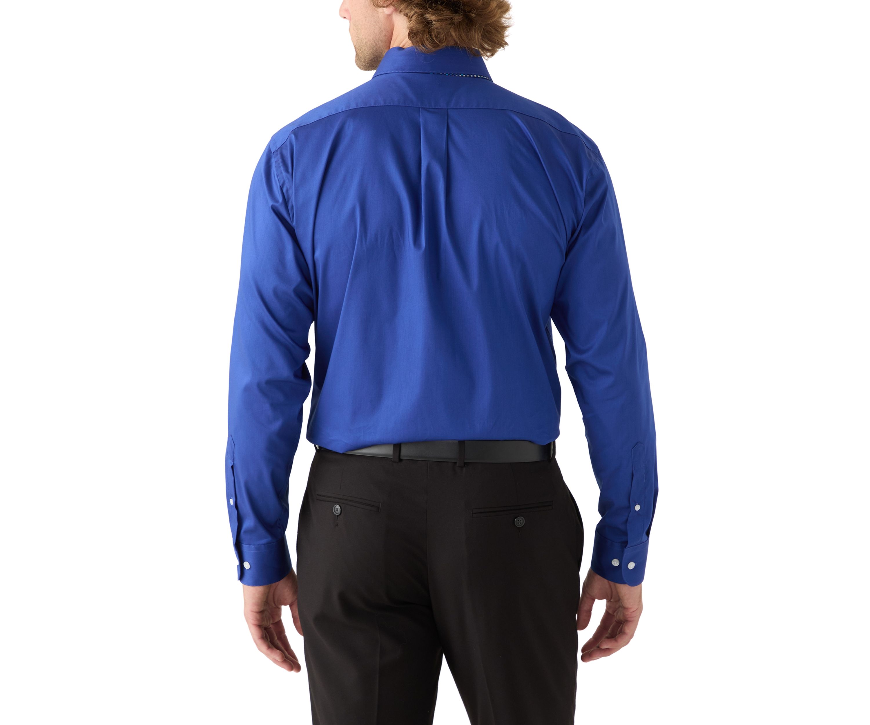 Mens Royal Blue Dress Shirt