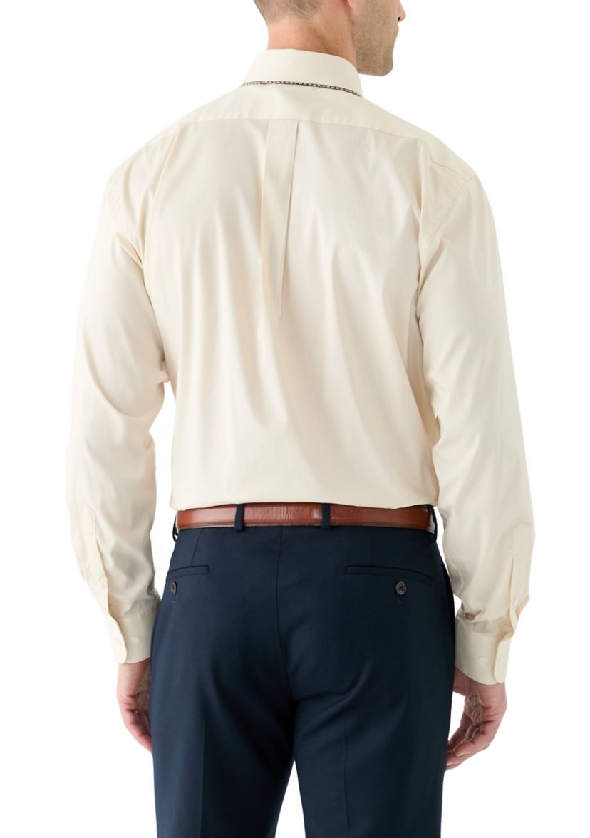 Woven Button Down Shirt and Tie Set