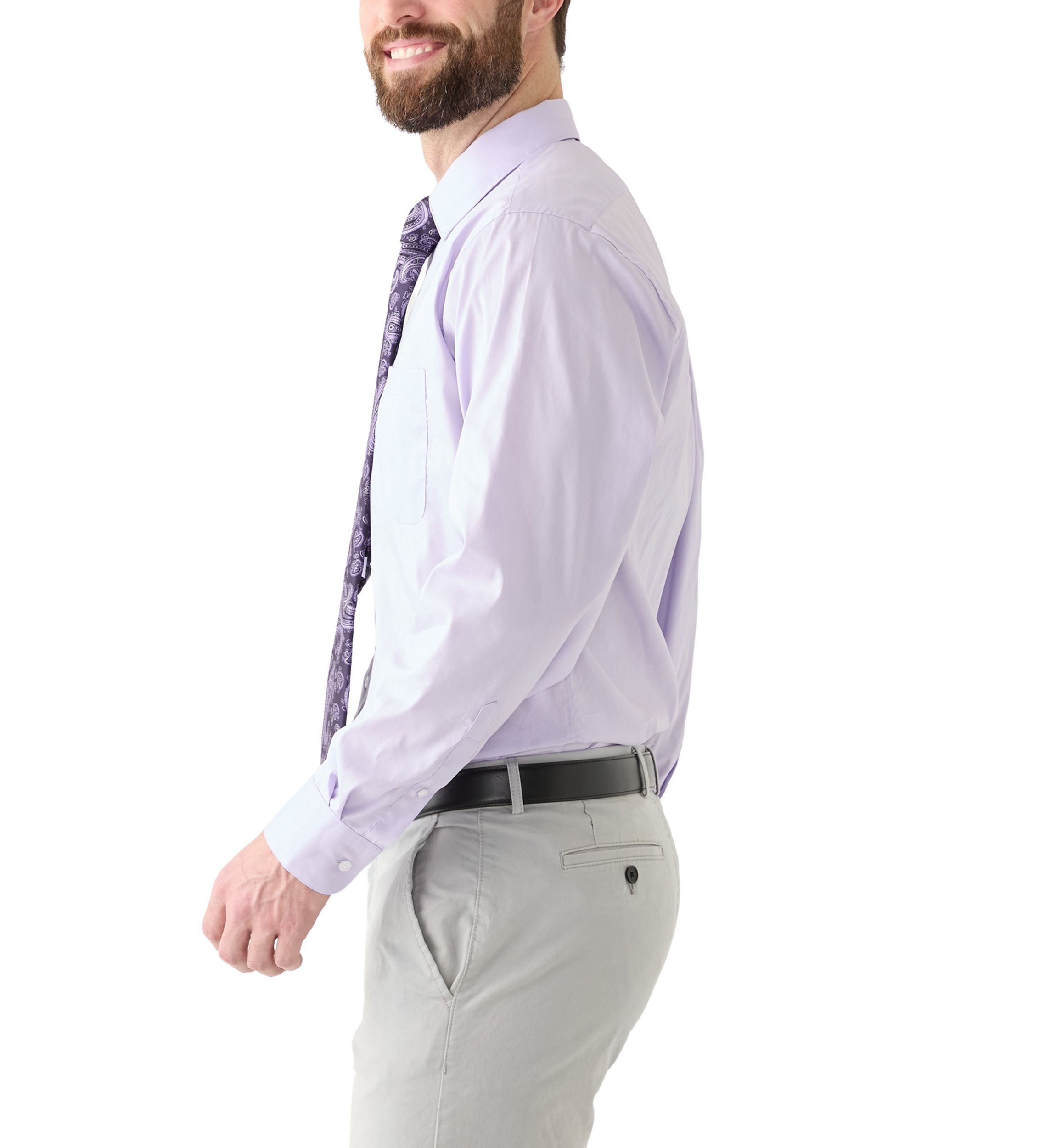 Printed Tie and Dress Shirt Set 