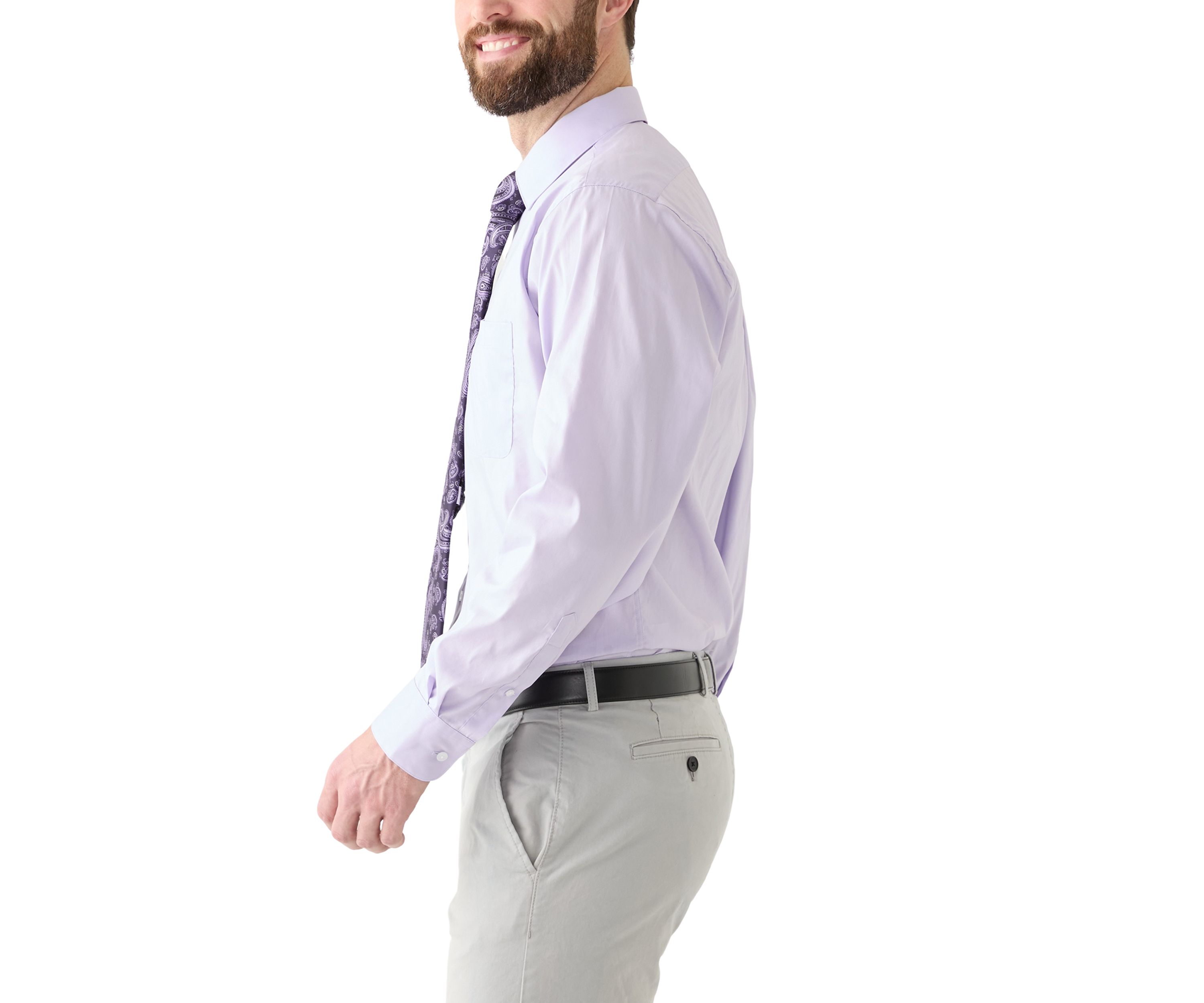Printed Tie and Dress Shirt Set 