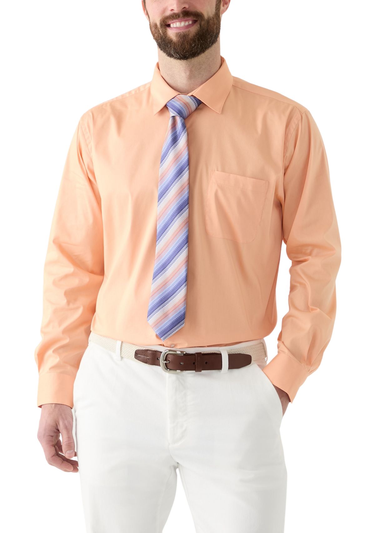 Printed Tie and Dress Shirt Set 