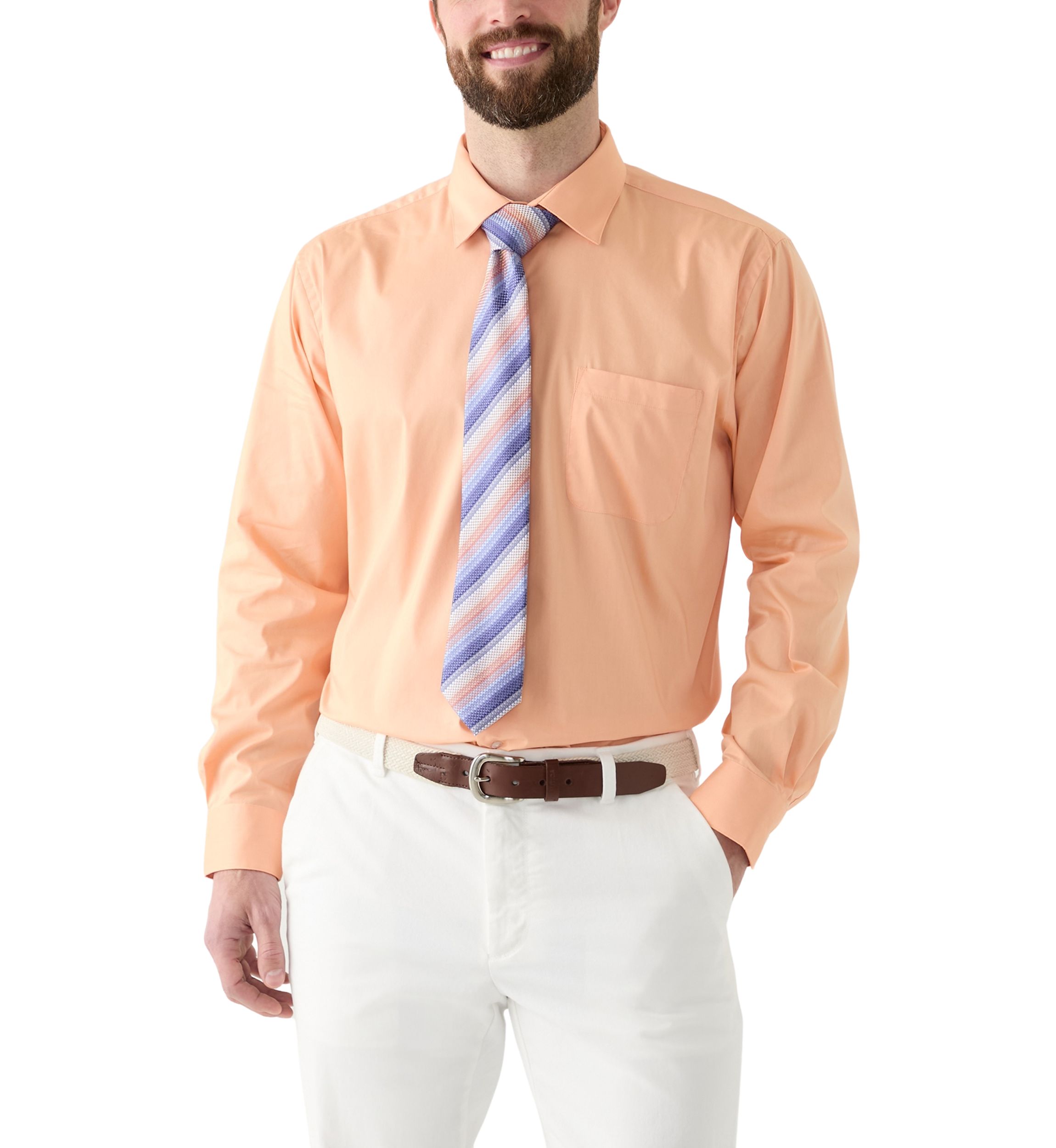 Printed Tie and Dress Shirt Set 