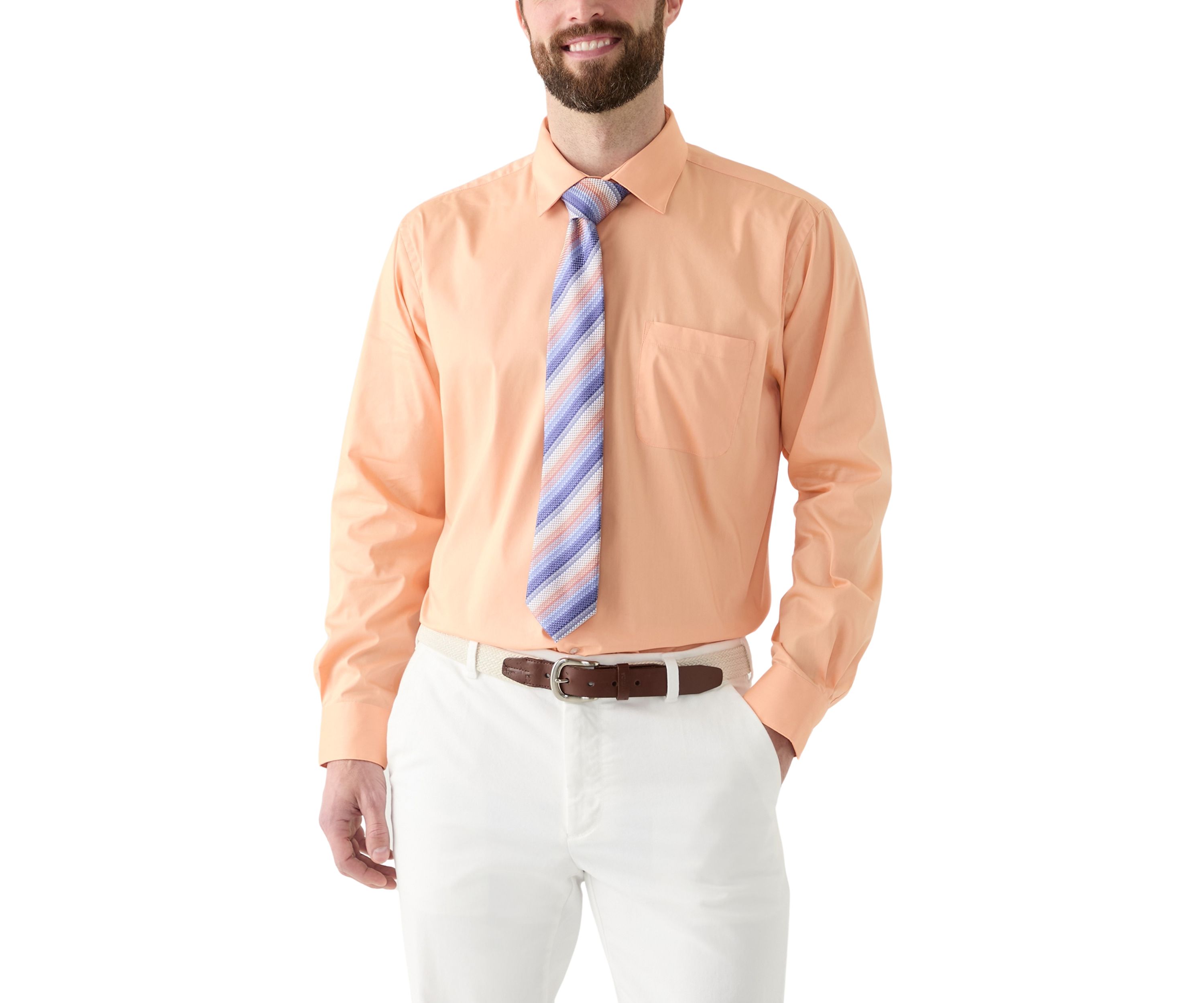Printed Tie and Dress Shirt Set 