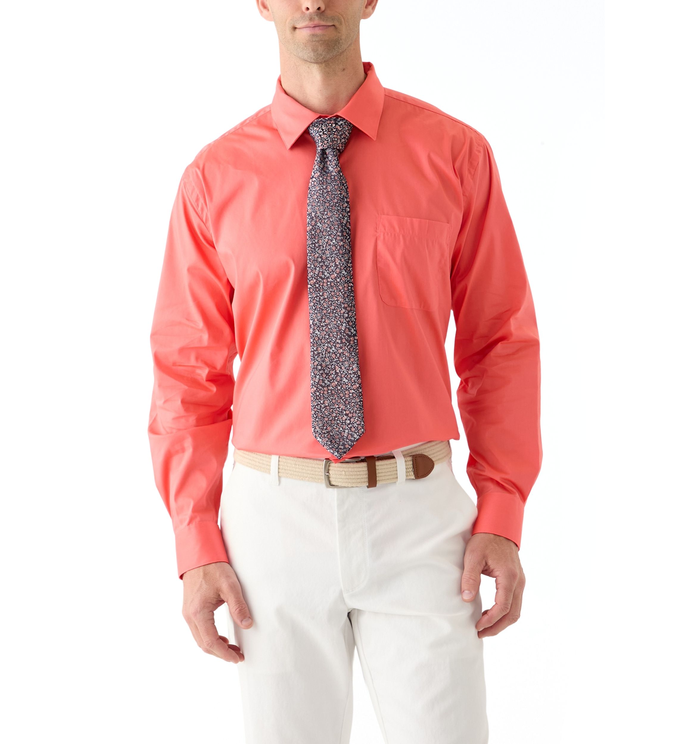 Long Sleeve Button Down Shirt and Tie Boxed Set