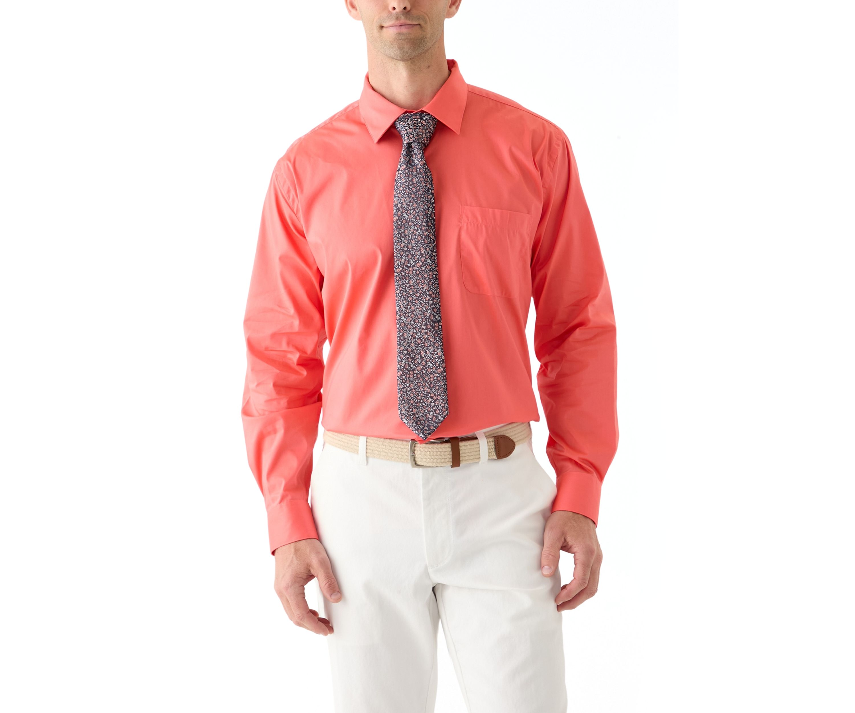 Long Sleeve Button Down Shirt and Tie Boxed Set
