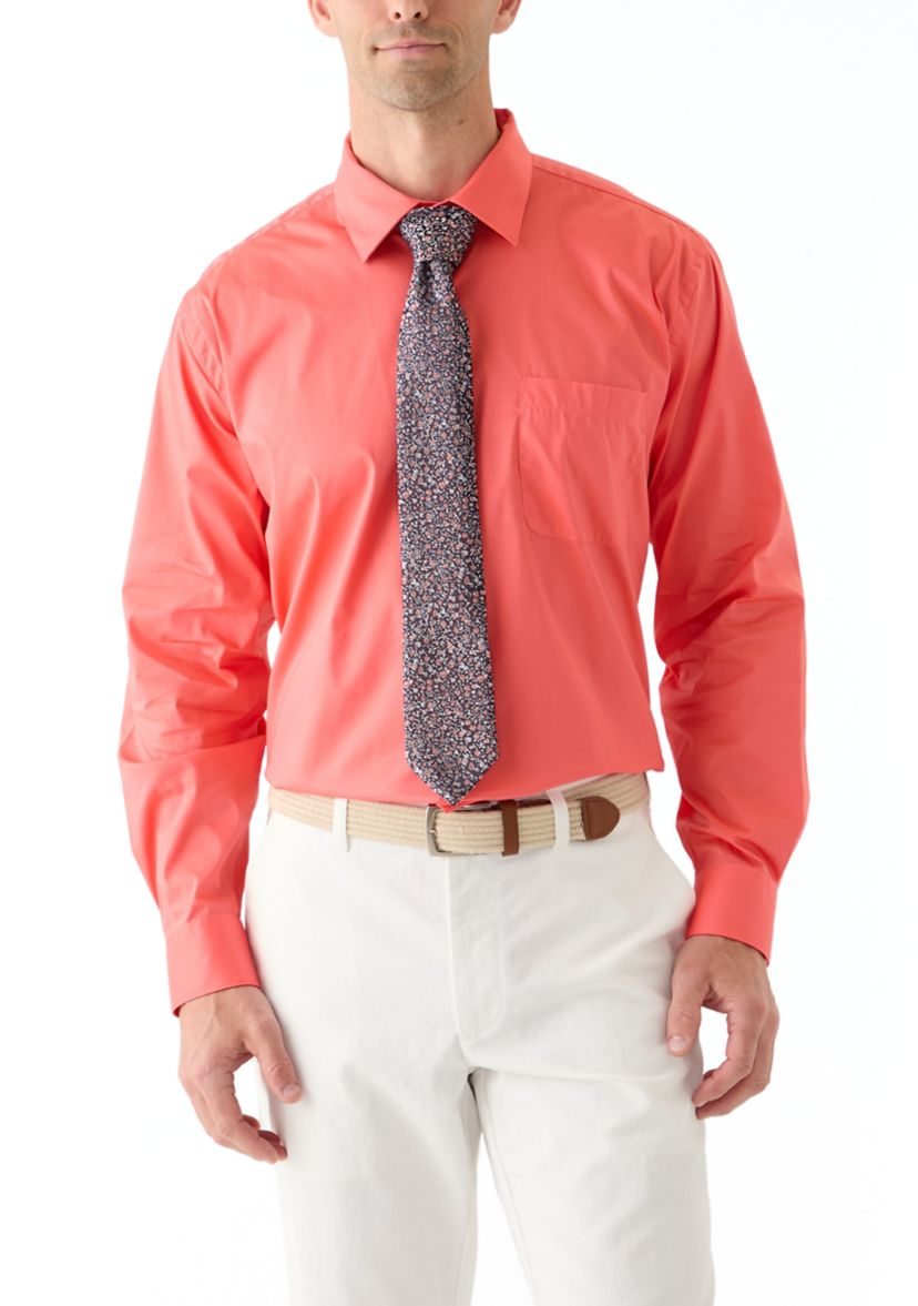 Long Sleeve Button Down Shirt and Tie Boxed Set
