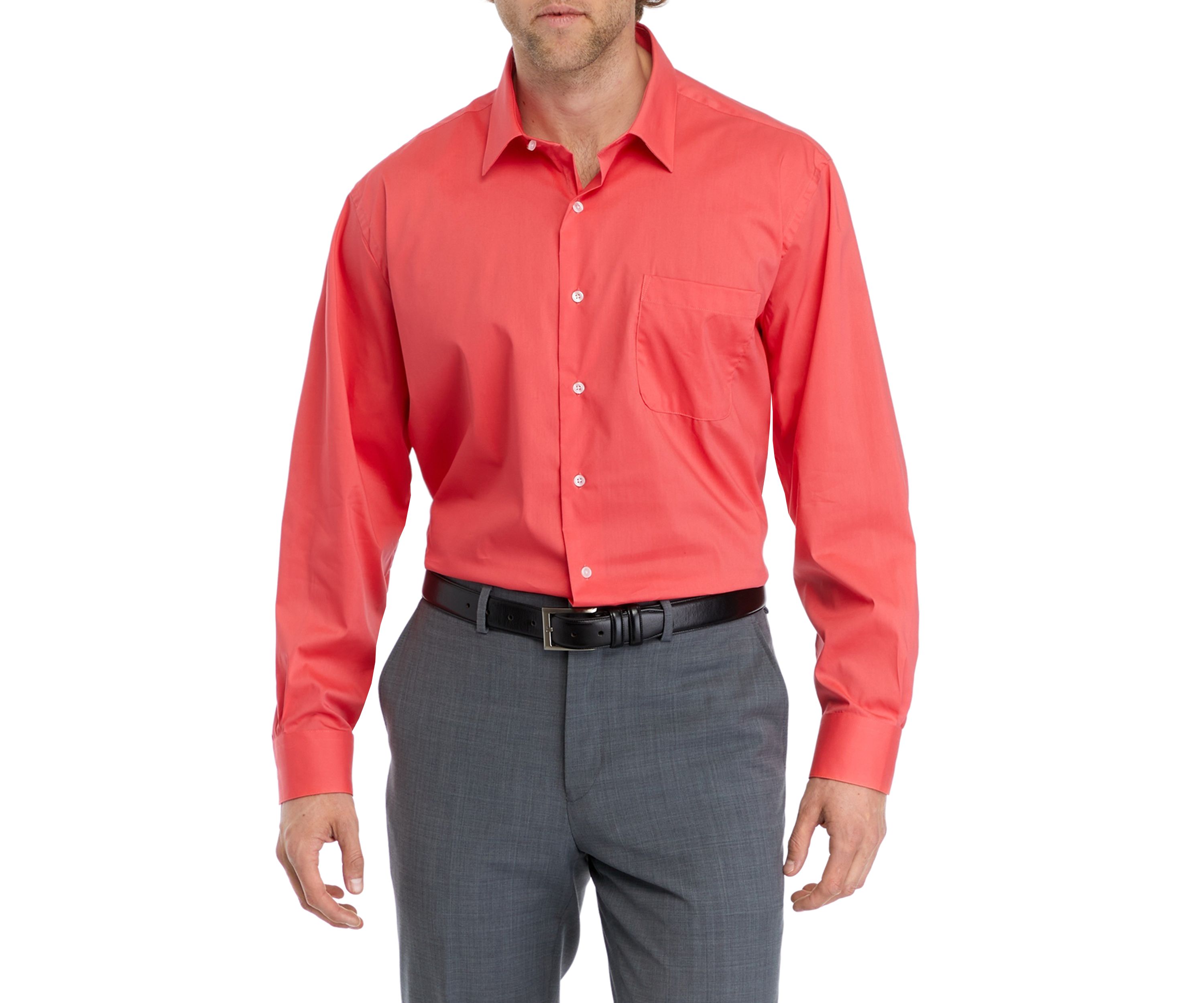Stretch Solid Dress Shirt
