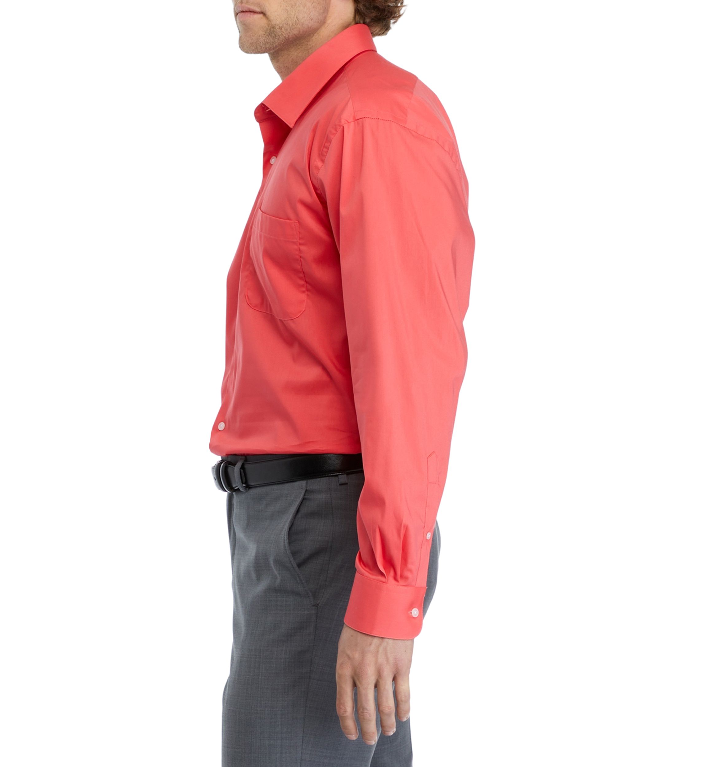 Stretch Solid Dress Shirt