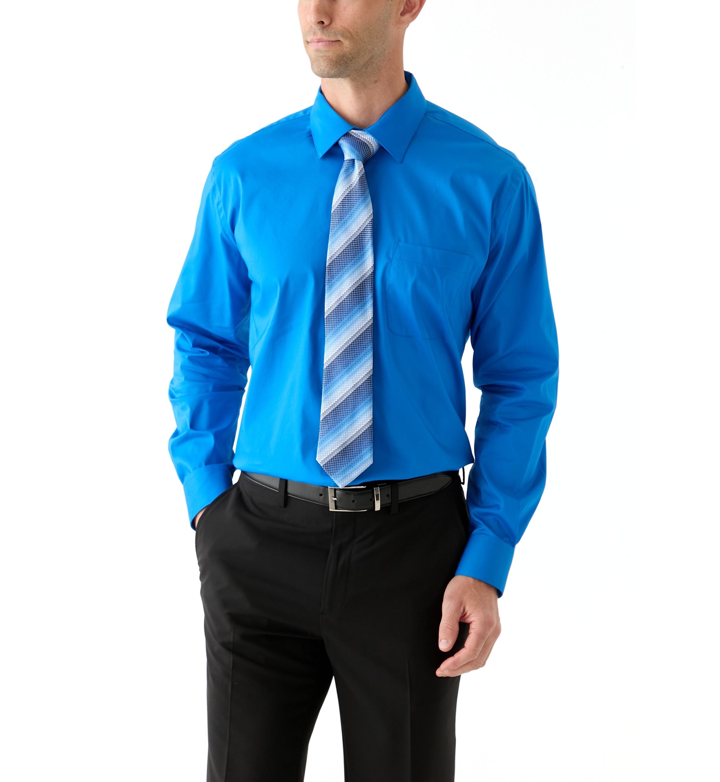 Long Sleeve Button Down Shirt and Tie Boxed Set