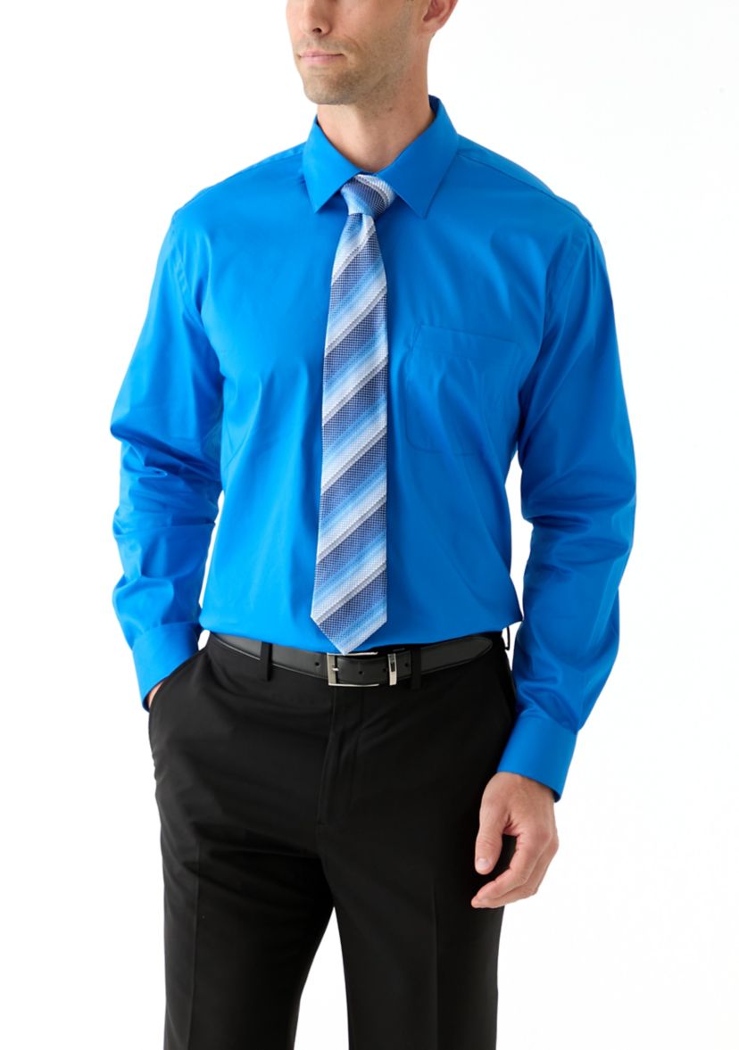 Long Sleeve Button Down Shirt and Tie Boxed Set