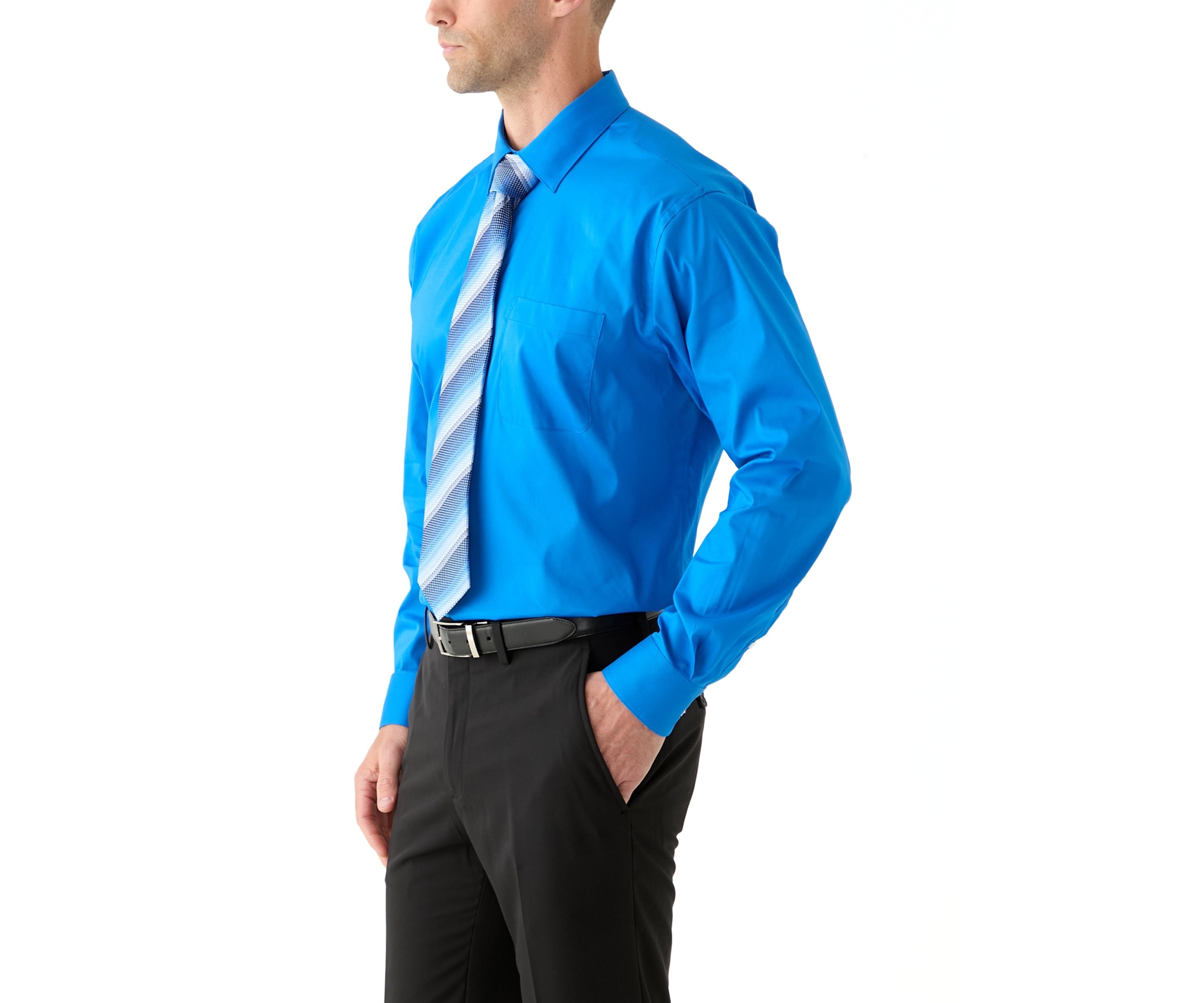 Long Sleeve Button Down Shirt and Tie Boxed Set