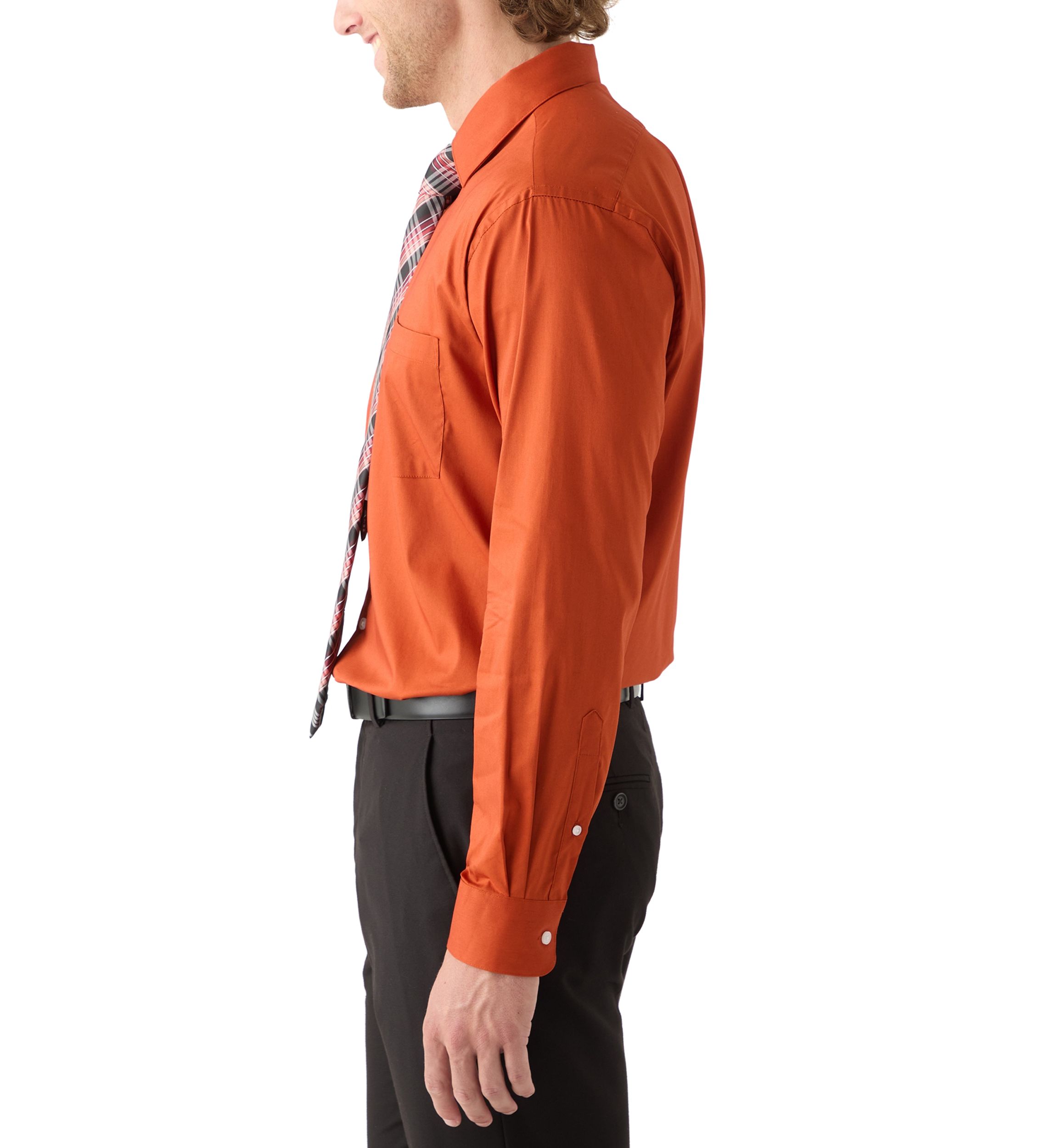 Rust Orange Dress Shirt