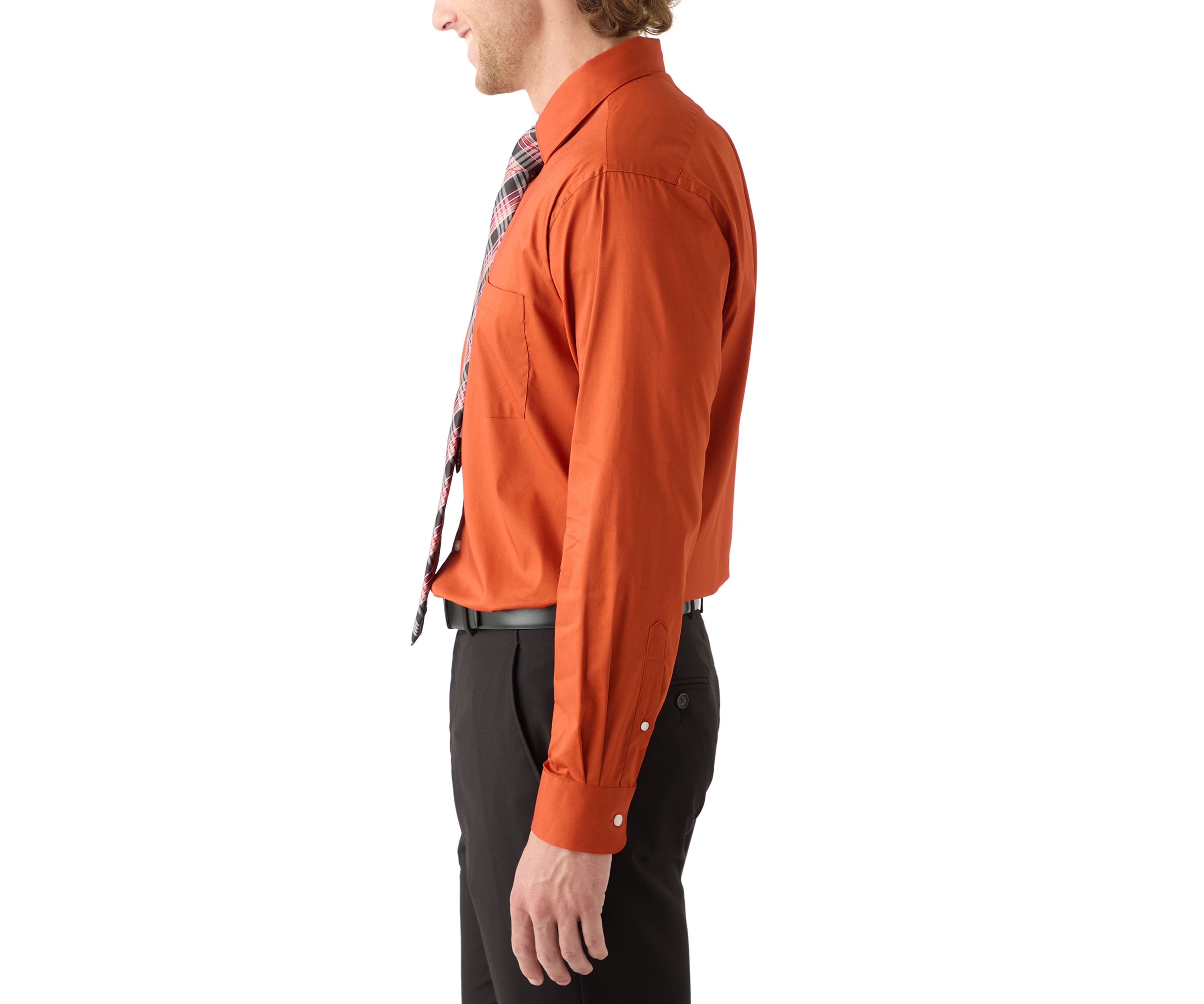 Rust Orange Dress Shirt
