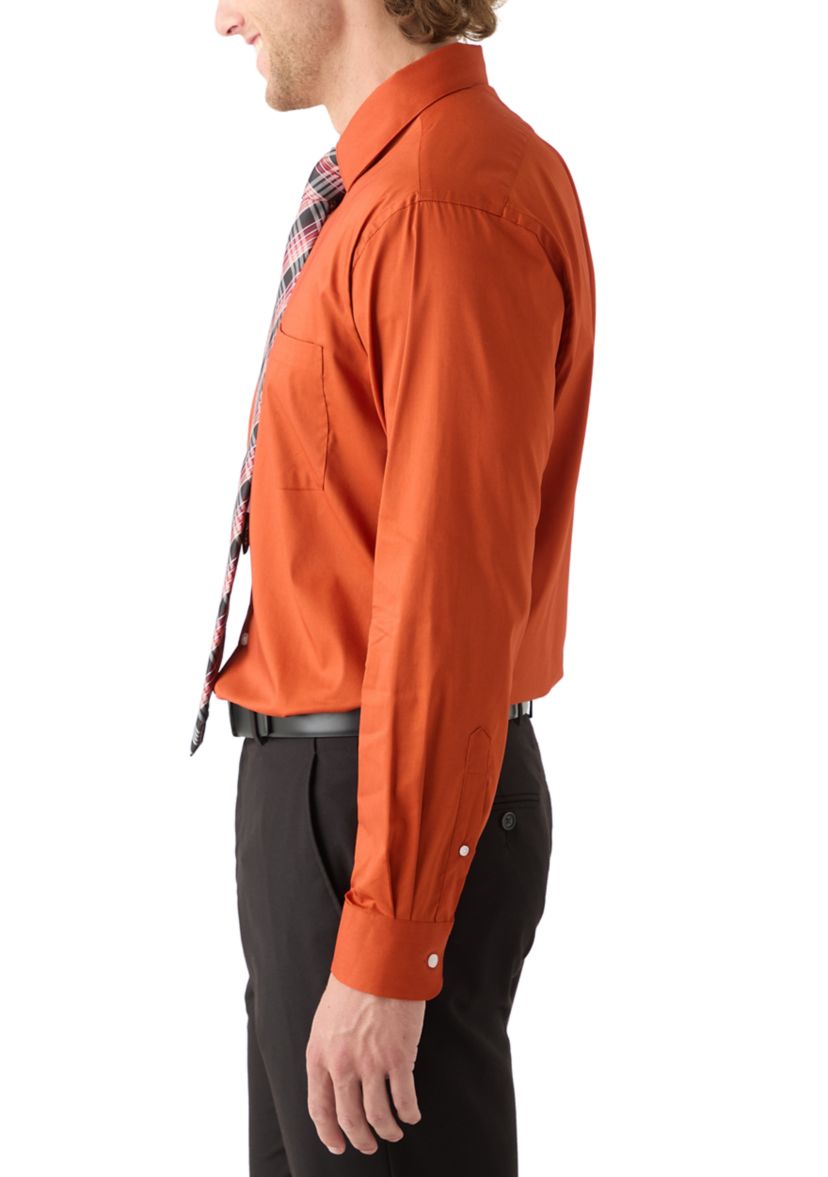 Rust Orange Dress Shirt