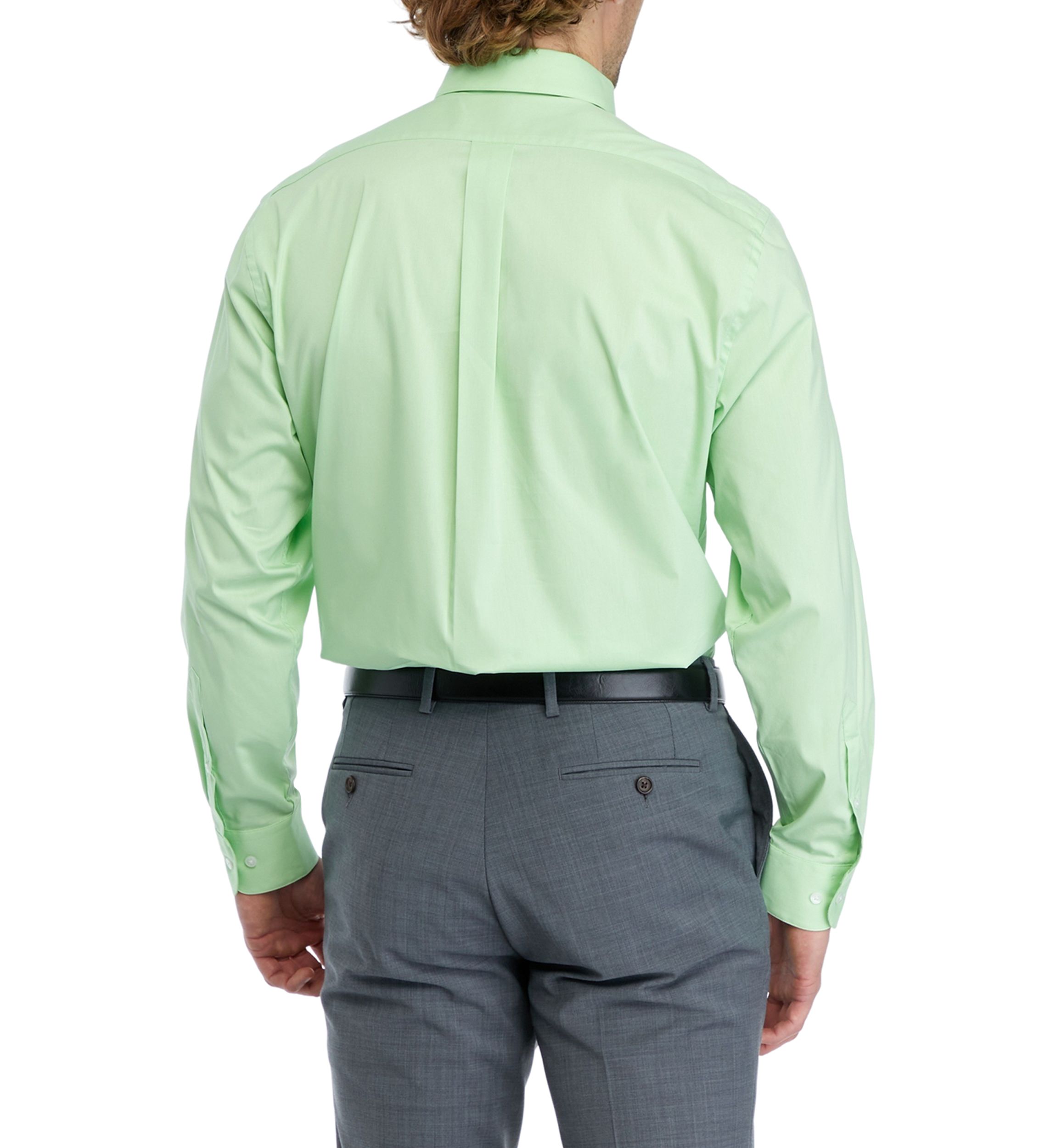 Solid Dress Shirt and Printed Tie Set 