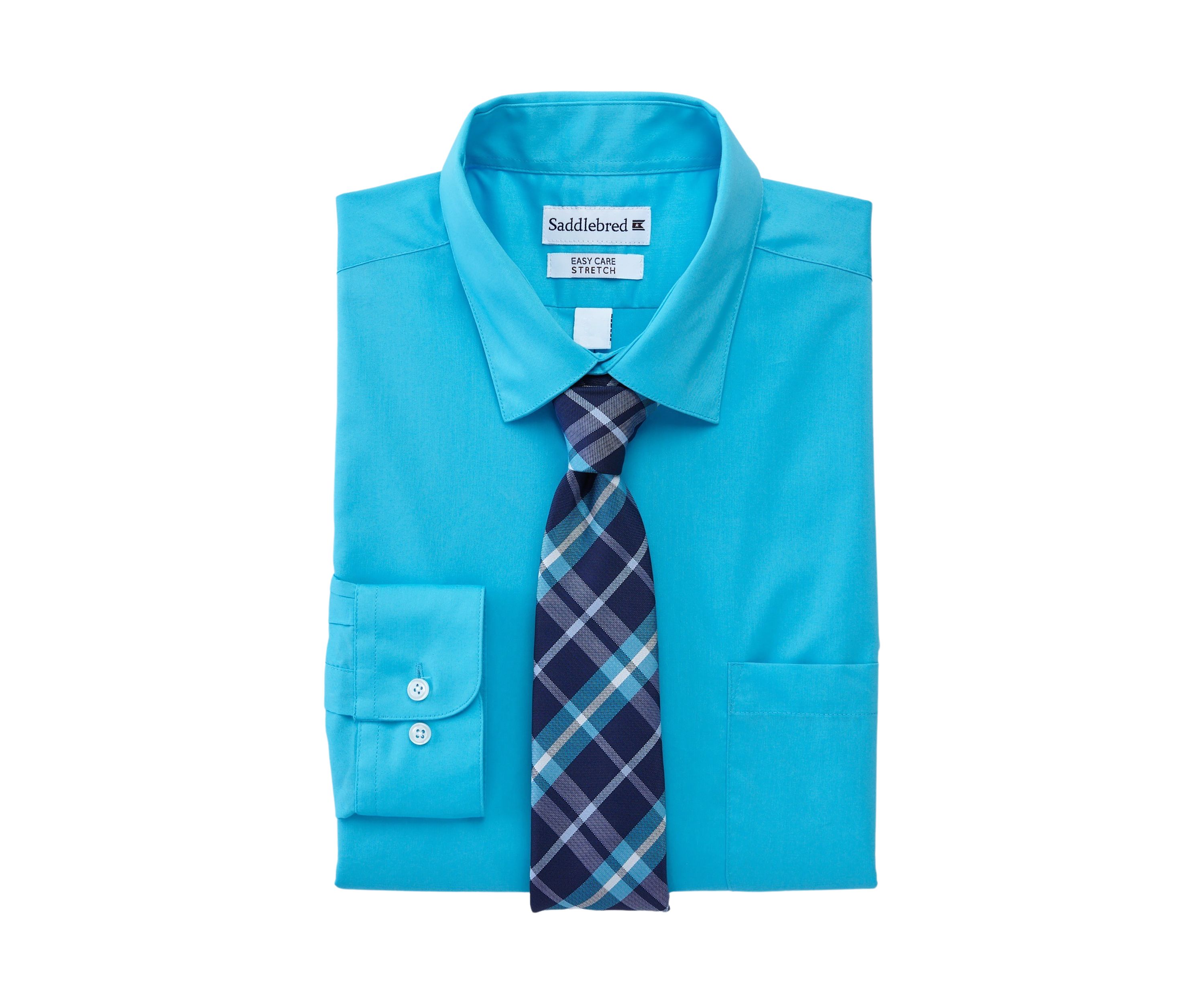 Stretch Solid Button Down Shirt