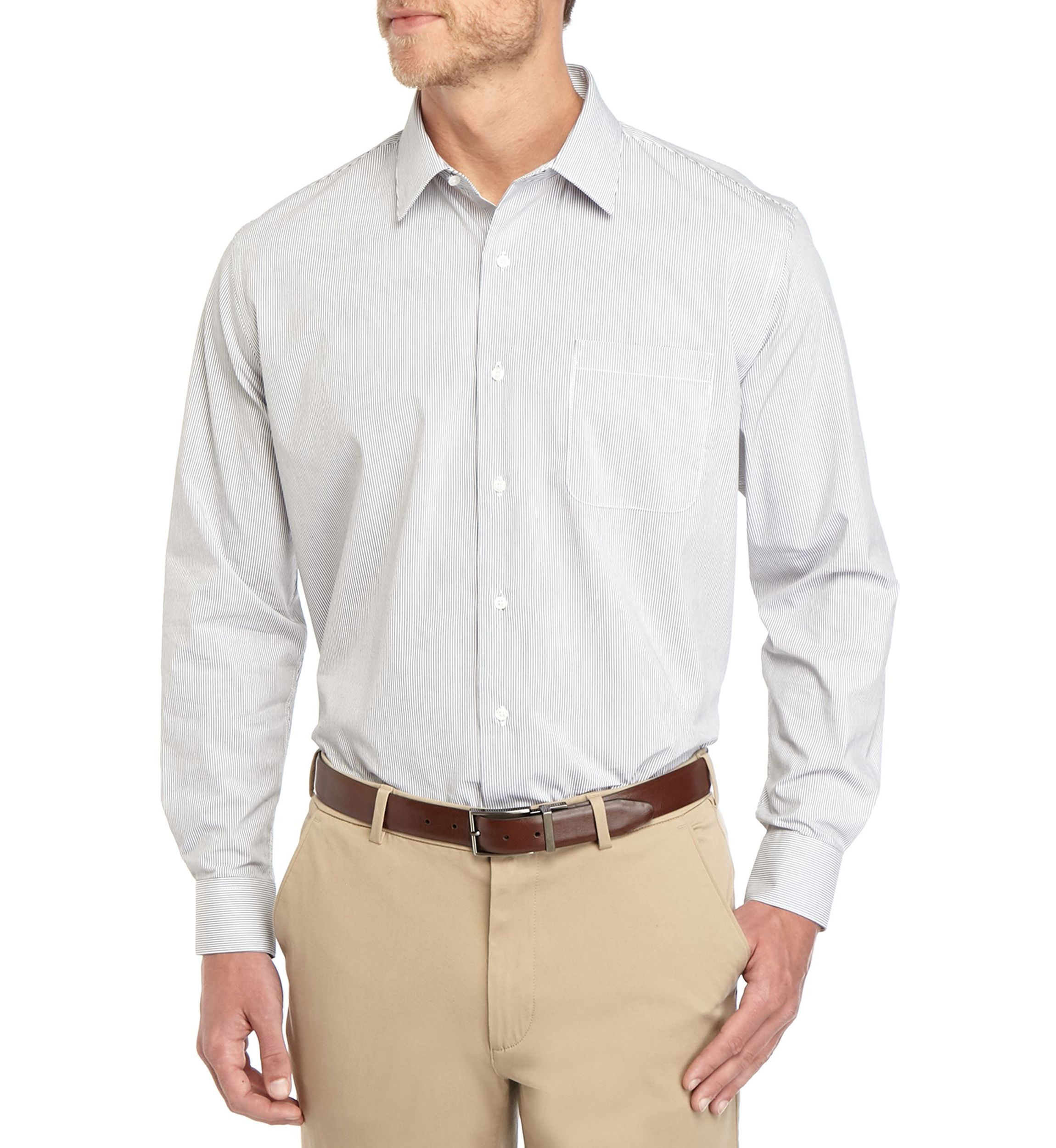 Stretch Point Collar Dress Shirt