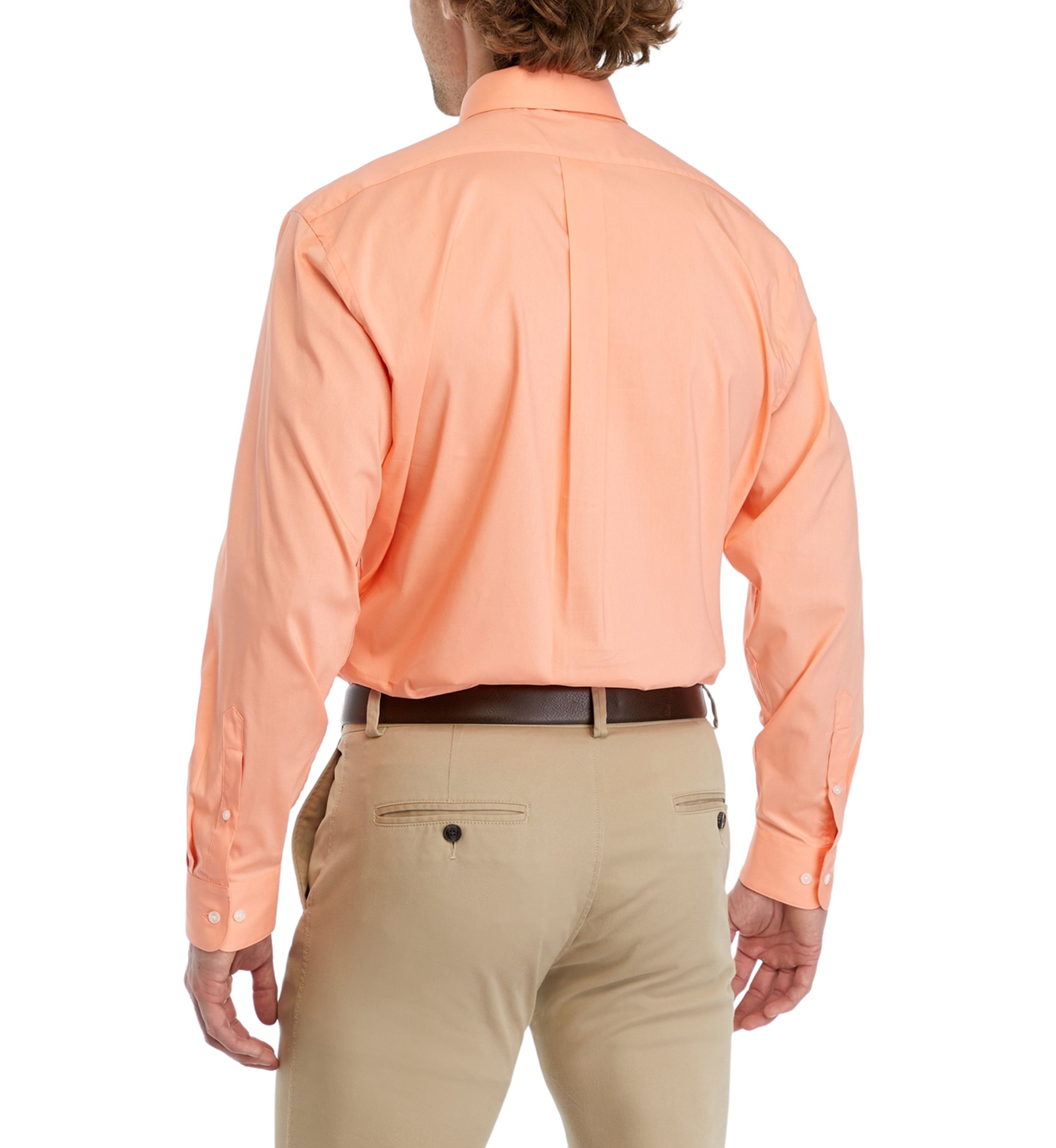 Stretch Solid Dress Shirt and Tie Set