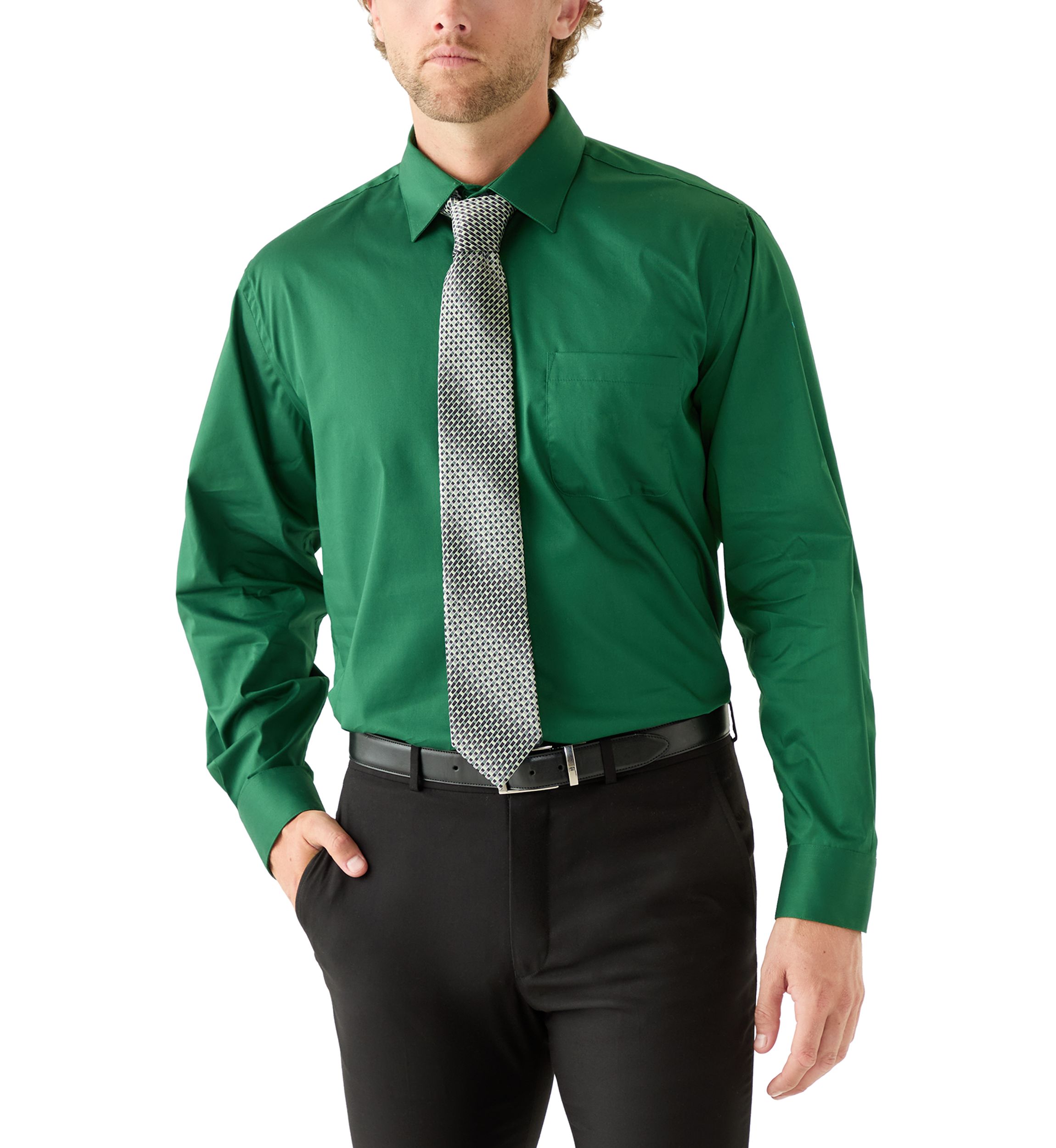 Pine Green Dress Shirt
