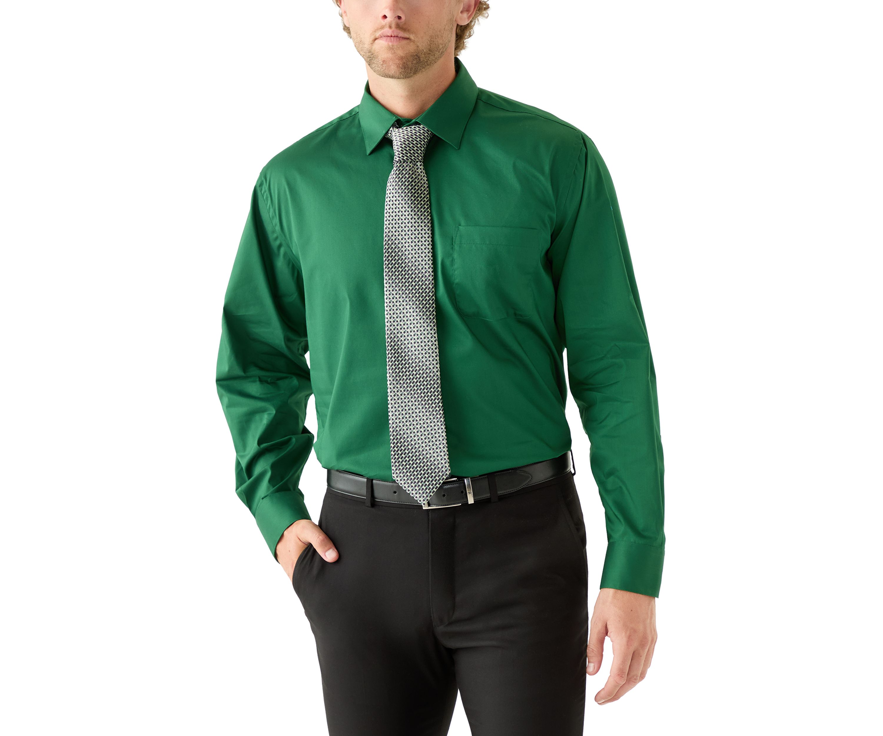 Pine Green Dress Shirt