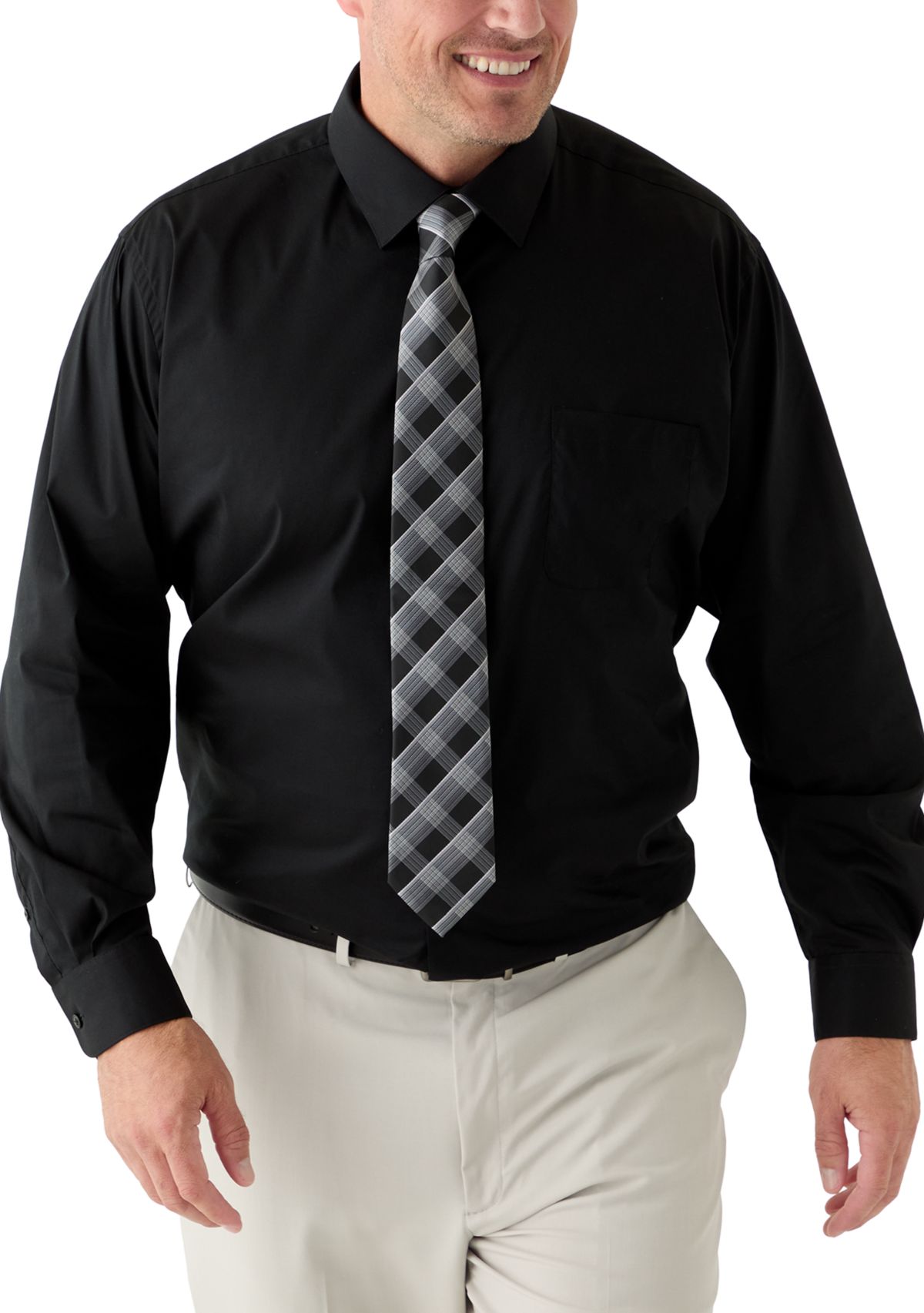 Big & Tall Fashion Shirt and Tie Box Set