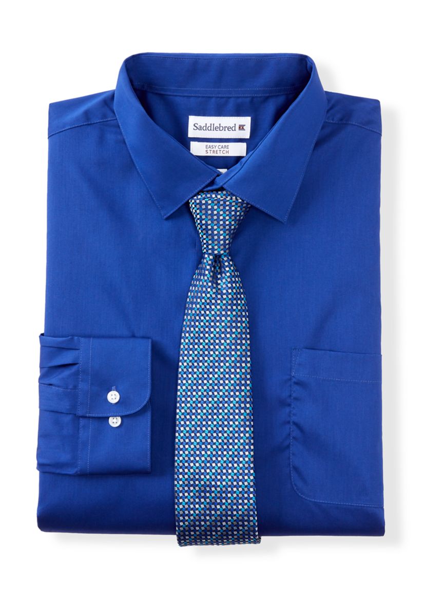 Fashion Dress Shirt with Printed Tie - Tall 