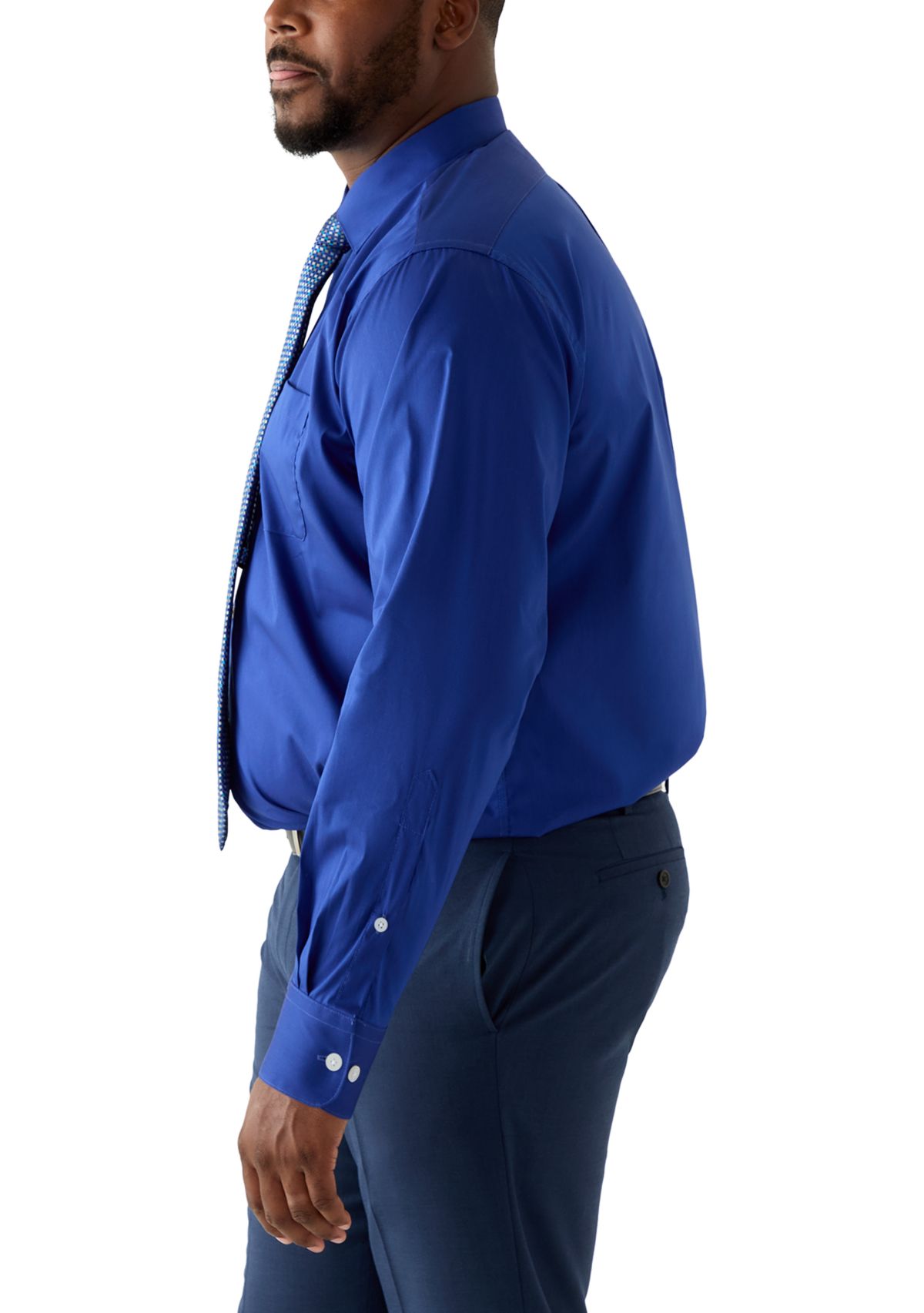 Fashion Dress Shirt with Printed Tie - Tall 