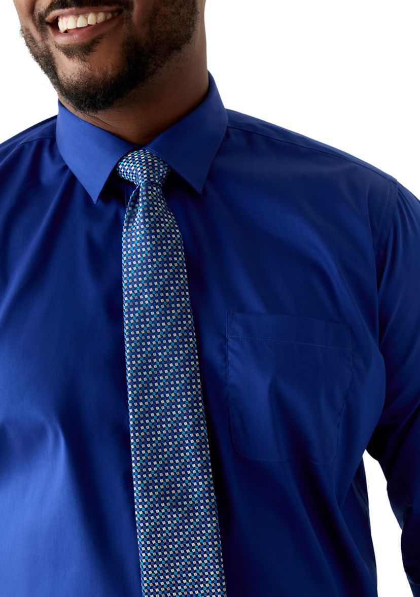 Fashion Dress Shirt with Printed Tie - Tall 