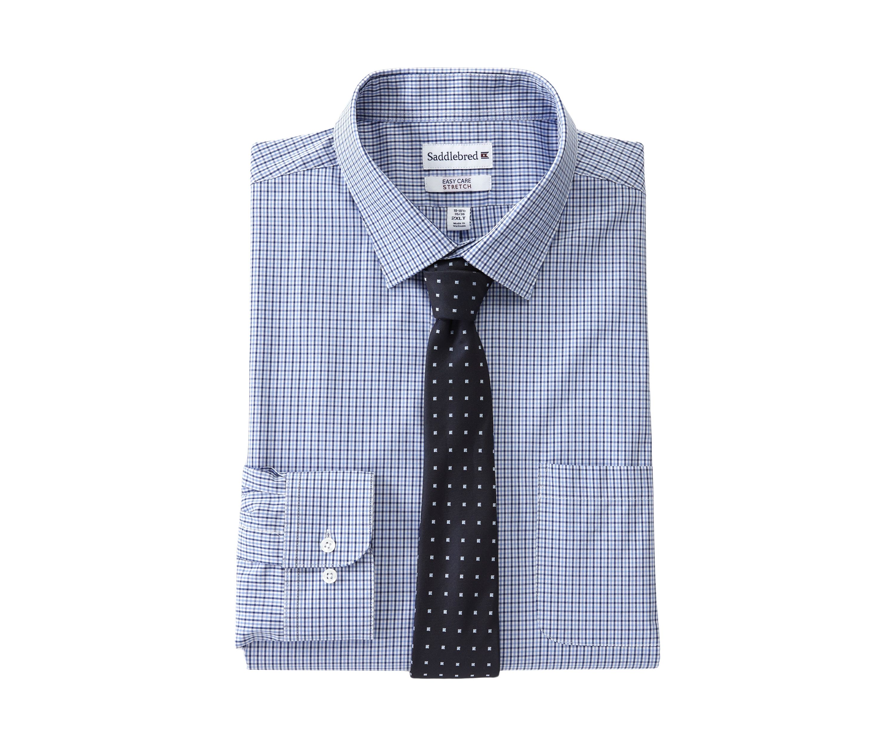 Mens Tall Shirt and Tie Set - Boxed