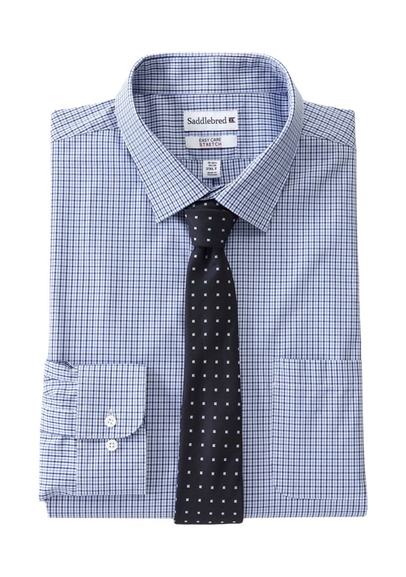 Mens Tall Shirt and Tie Set - Boxed