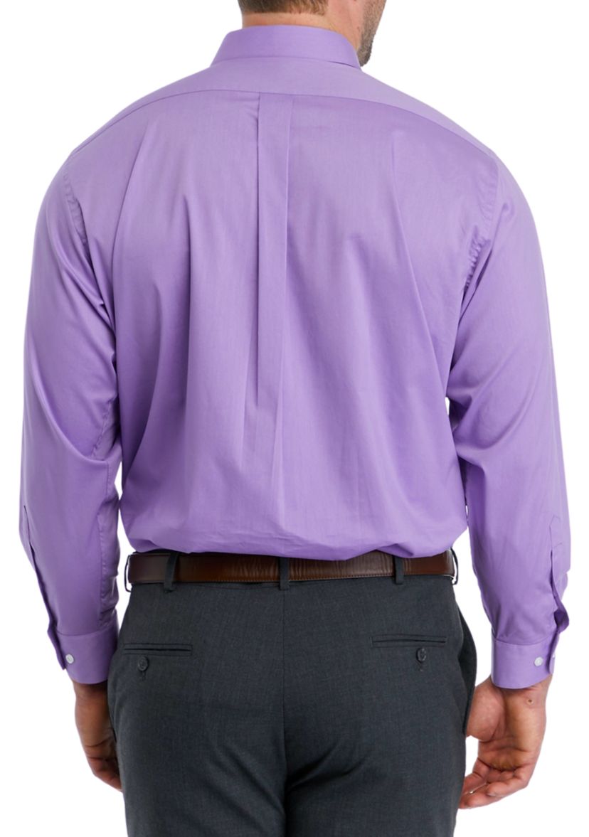 Big & Tall Dress Shirt and Tie Set 
