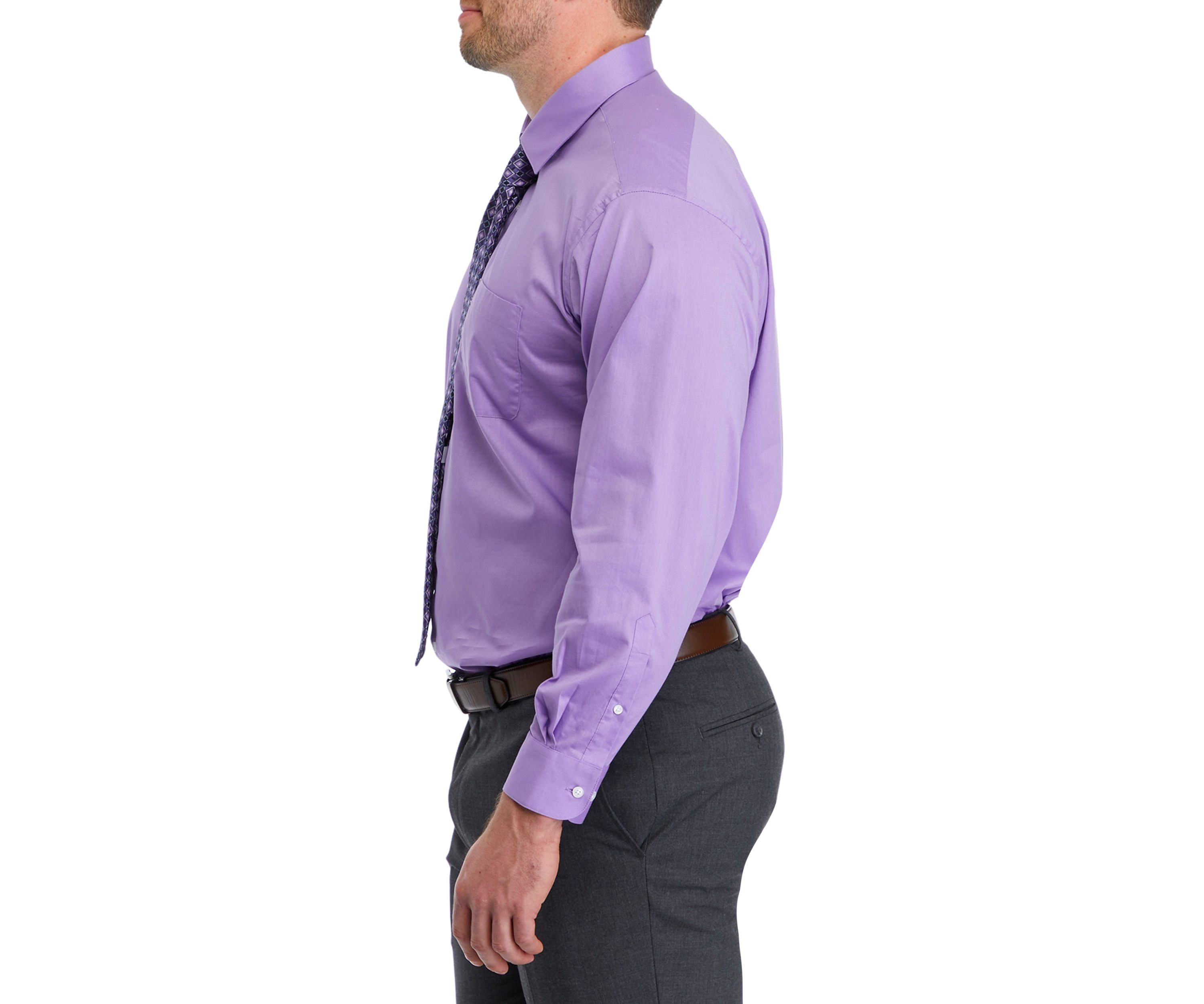 Big & Tall Dress Shirt and Tie Set 