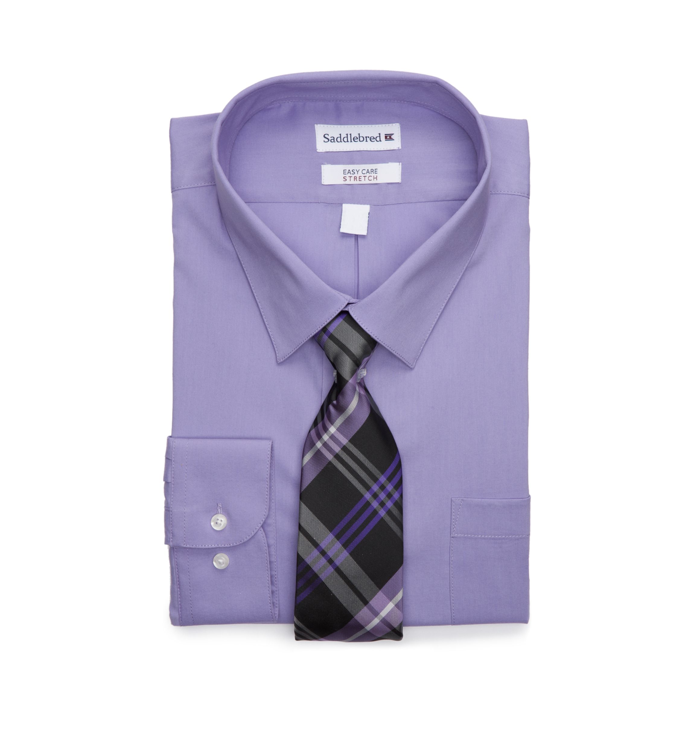 Big & Tall Allover Stretch Tall Fit Dress Shirt